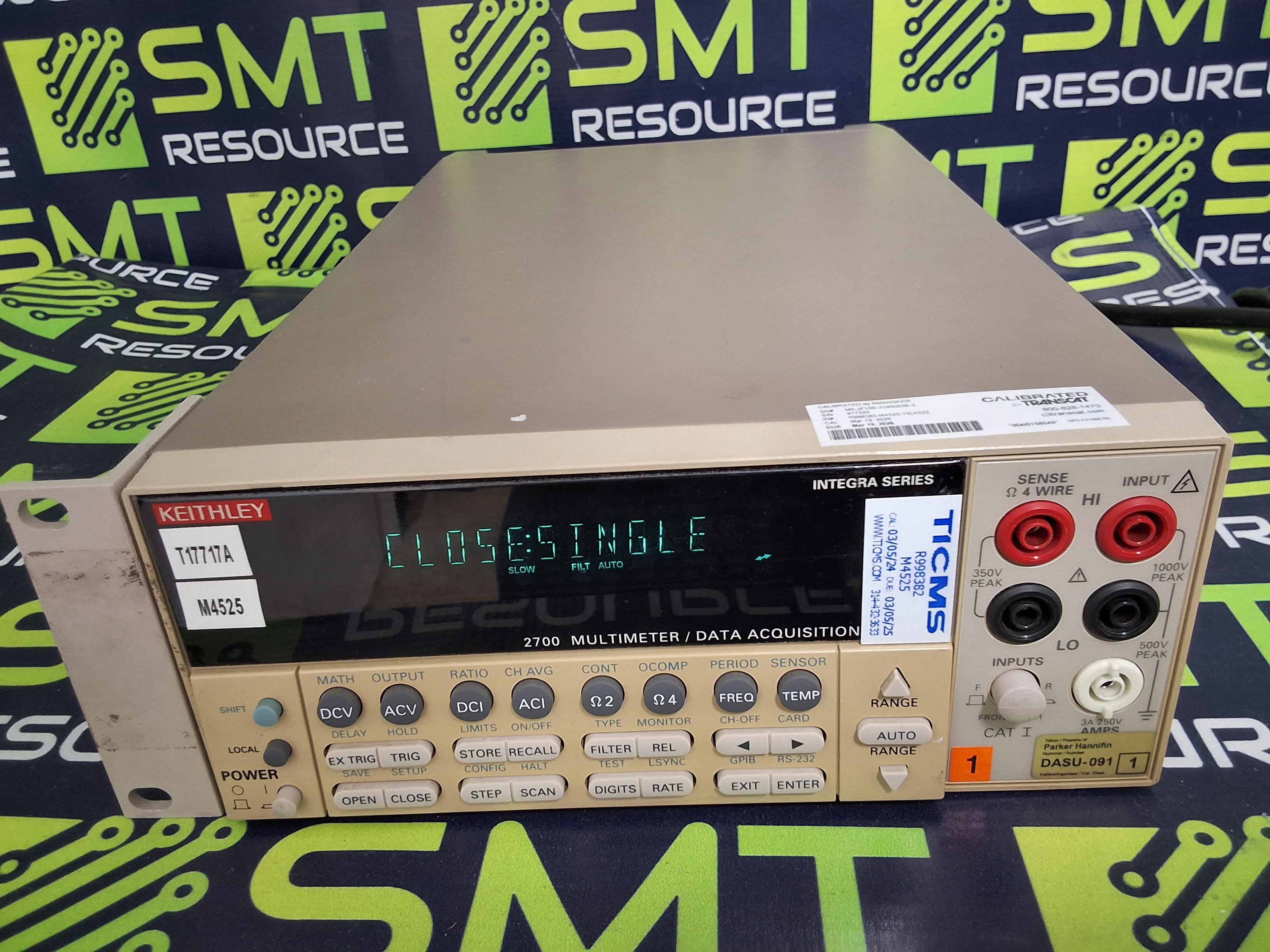 Used KEITHLEY 2700 DIGITAL MULTIMETER / DATA ACQUISITION SYSTEM