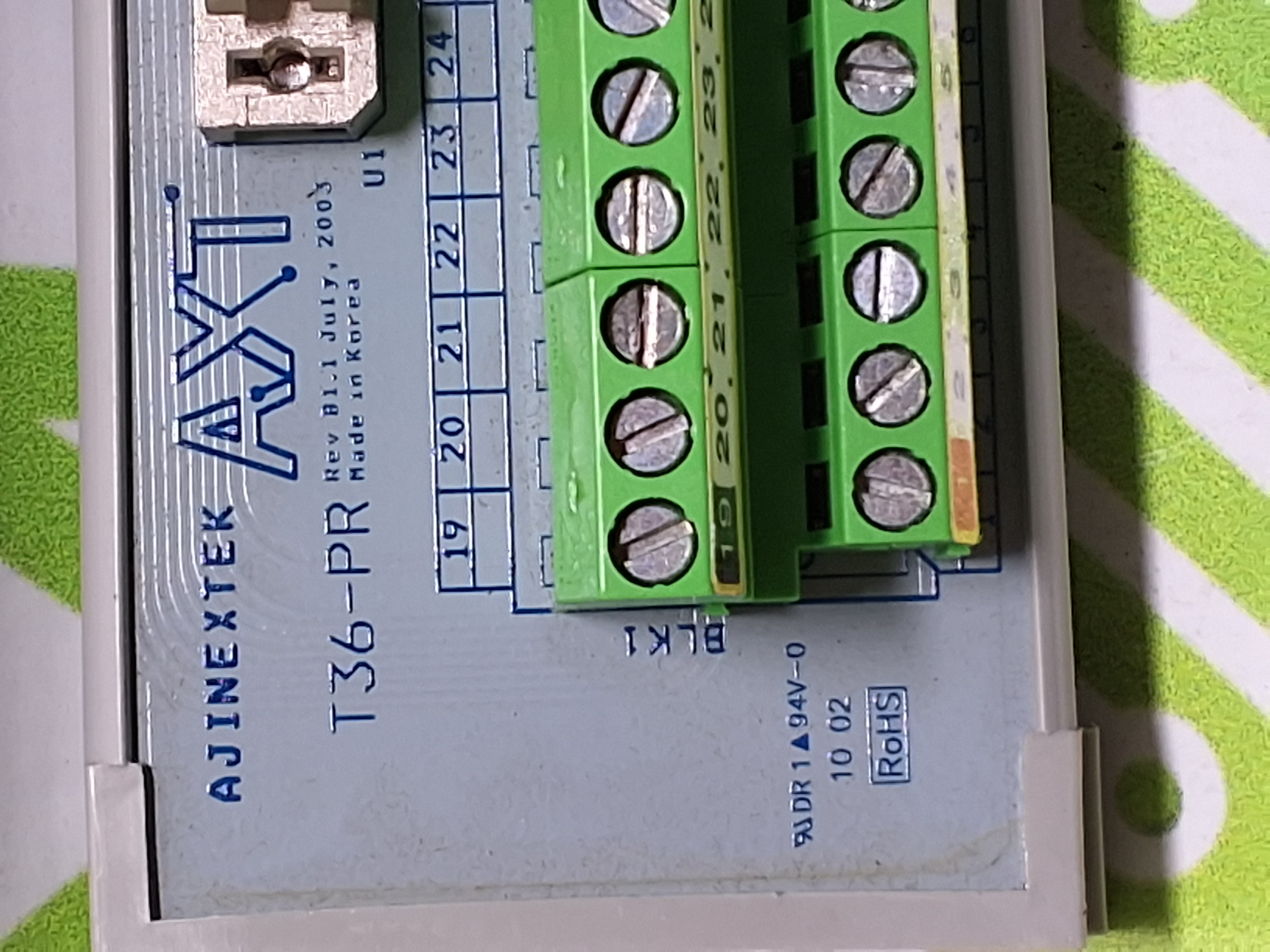 Used AXT AJINEXTEK T36-PR TERMINAL BLOCK