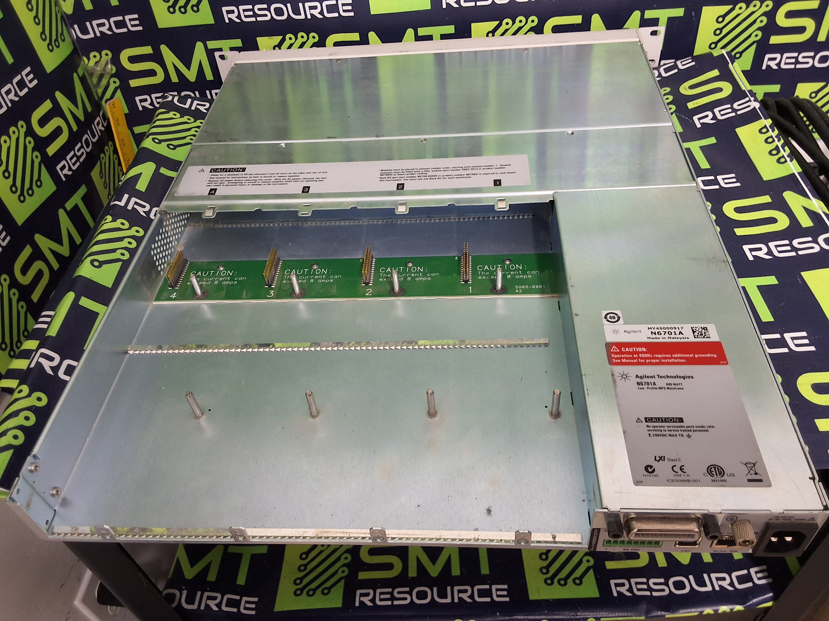 Used AGILENT N6701A LOW-PROFILE MPS MODULAR DC POWER SUPPLY MAINFRAME 600W