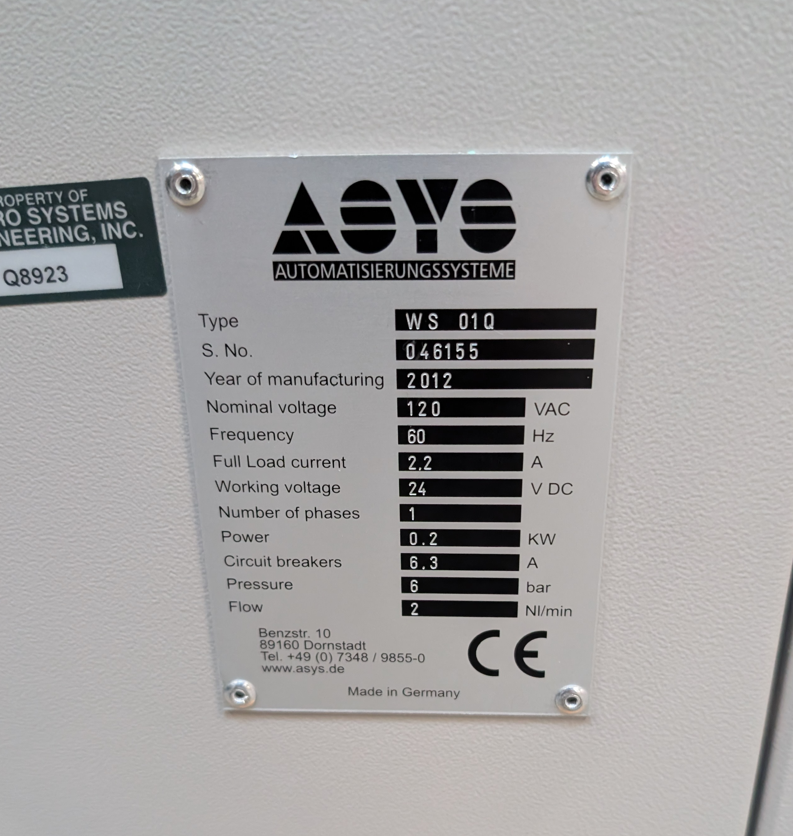 Used ASYS WS 01Q Inverter