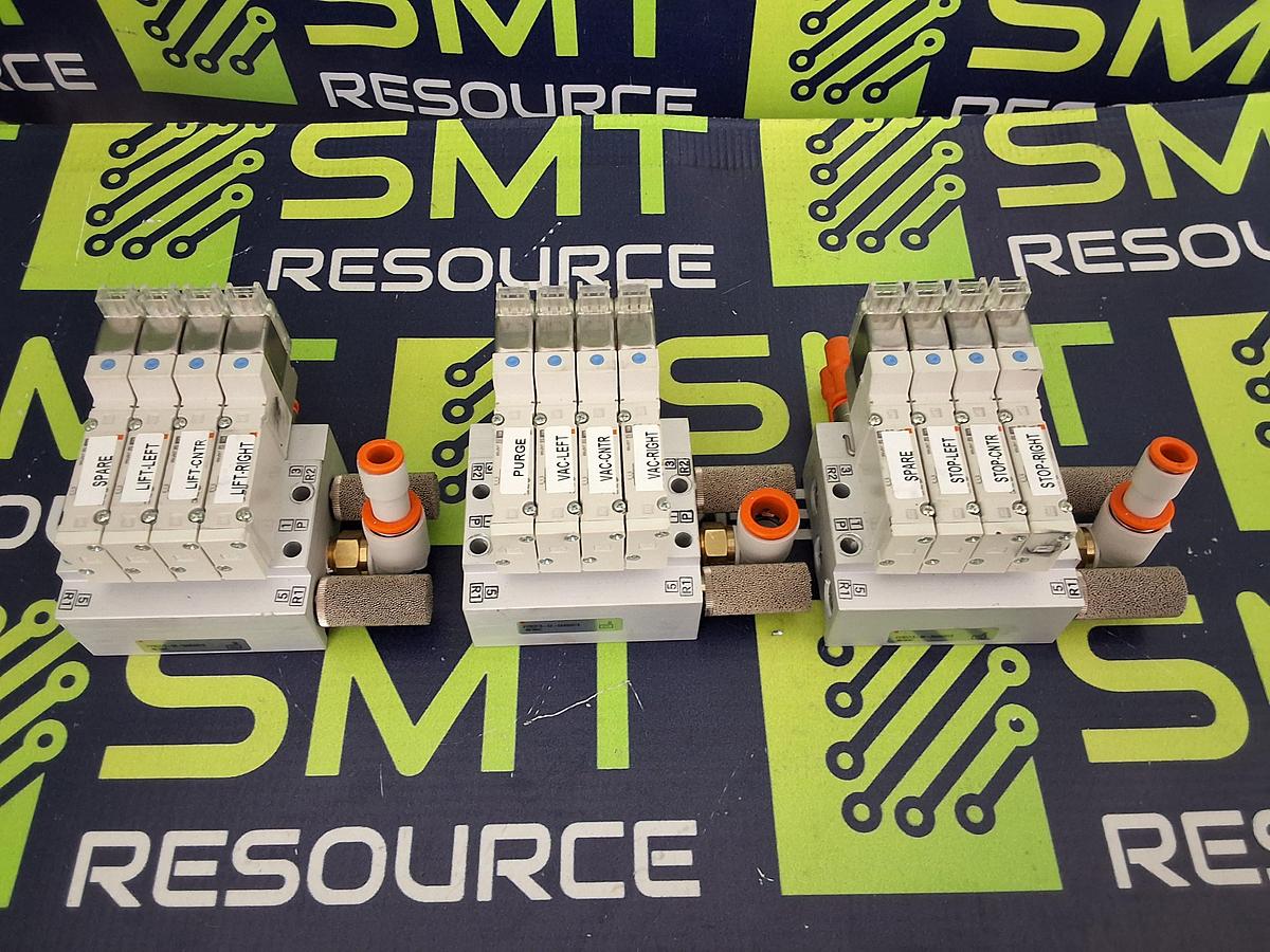 Used SMC VV5QZ15-04-DAK00015 MANIFOLD ASSEMBLY