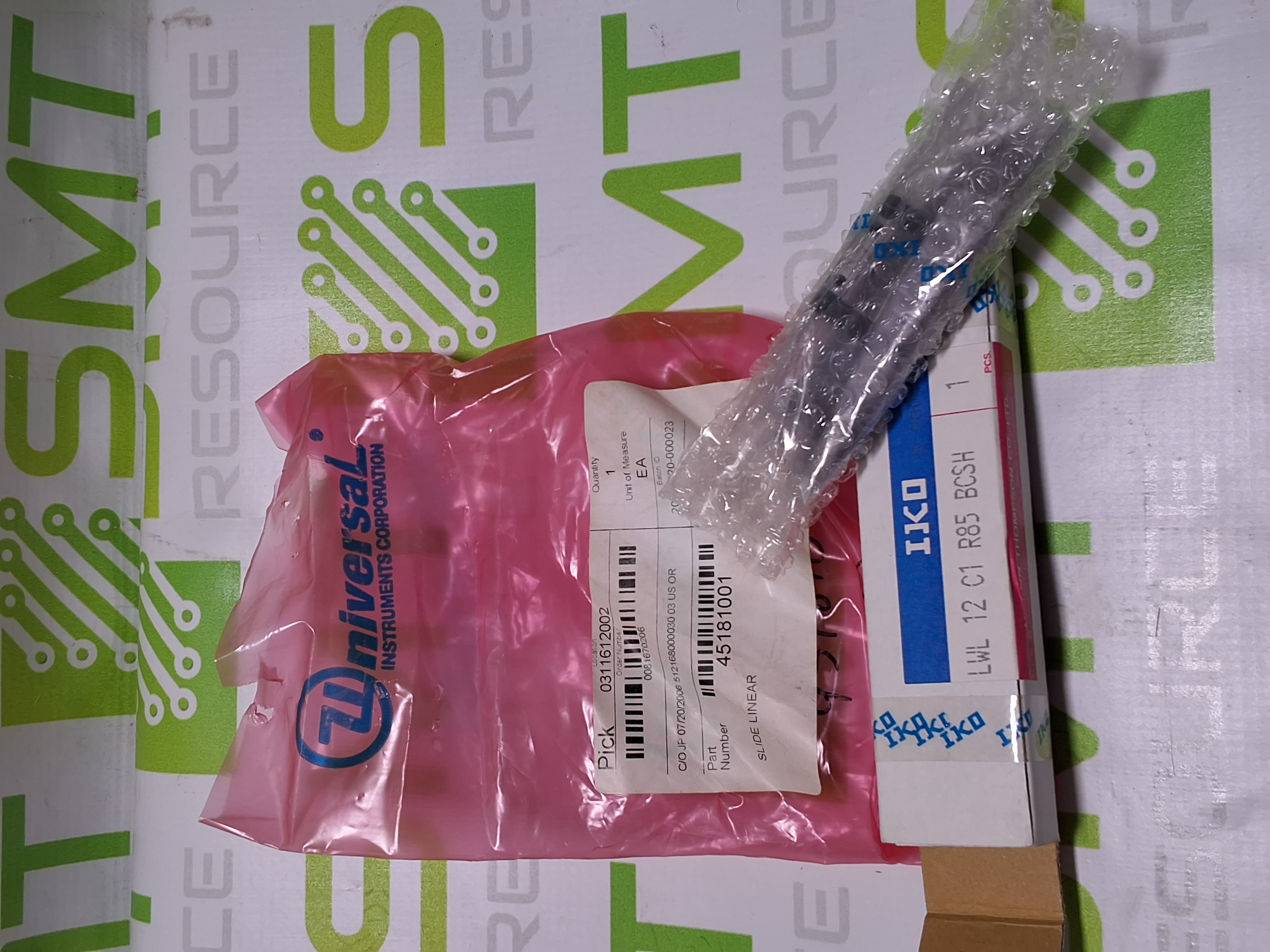 UNIVERSAL INSTRUMENTS IKO 45181001 SLIDE LINEAR LWL12C1R85BCSH - BRAND NEW IN BOX