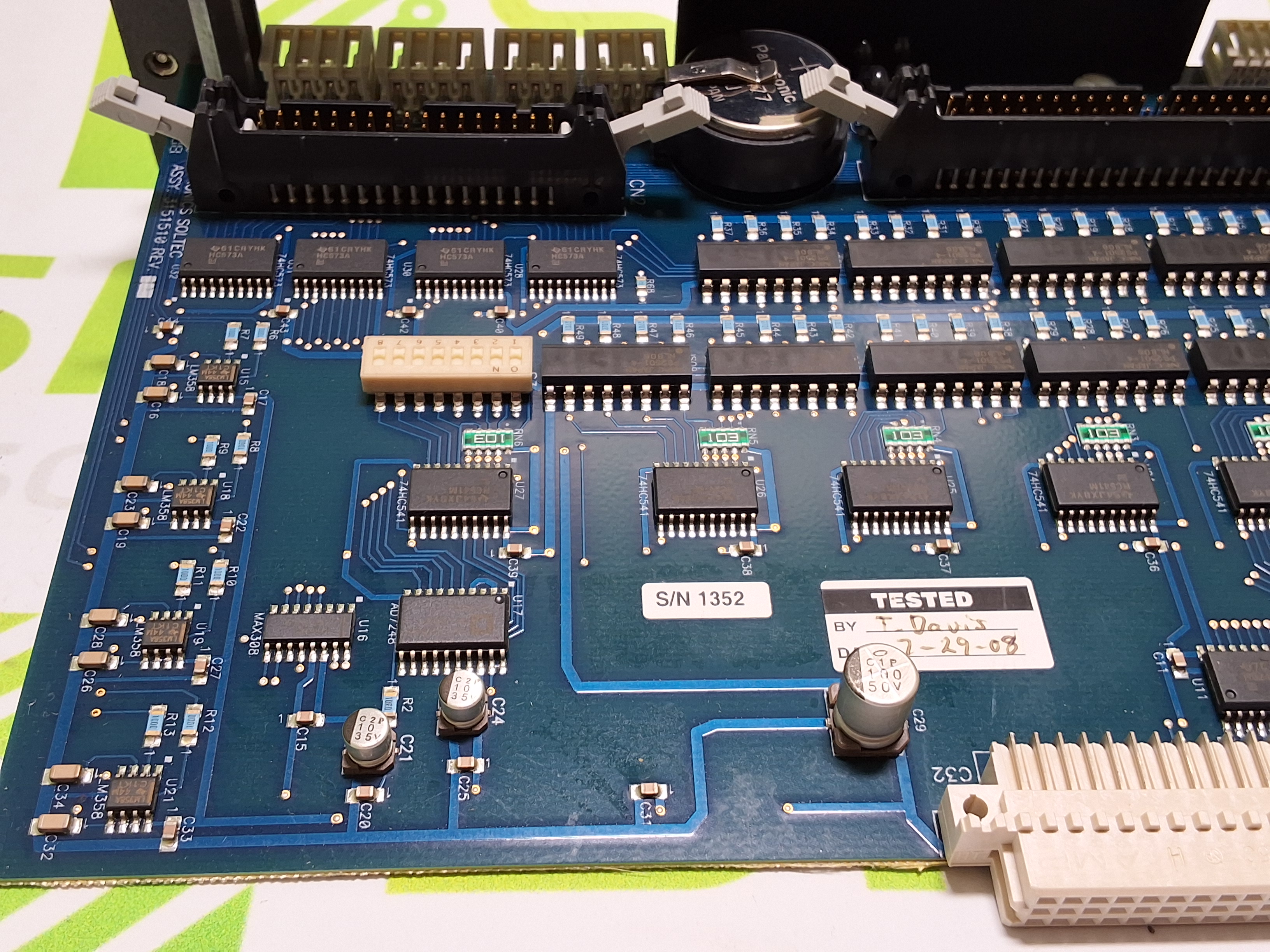 Used VICTRONICS SOLTEC 3151510 TENSION CONTROL BOARD ASSY. 