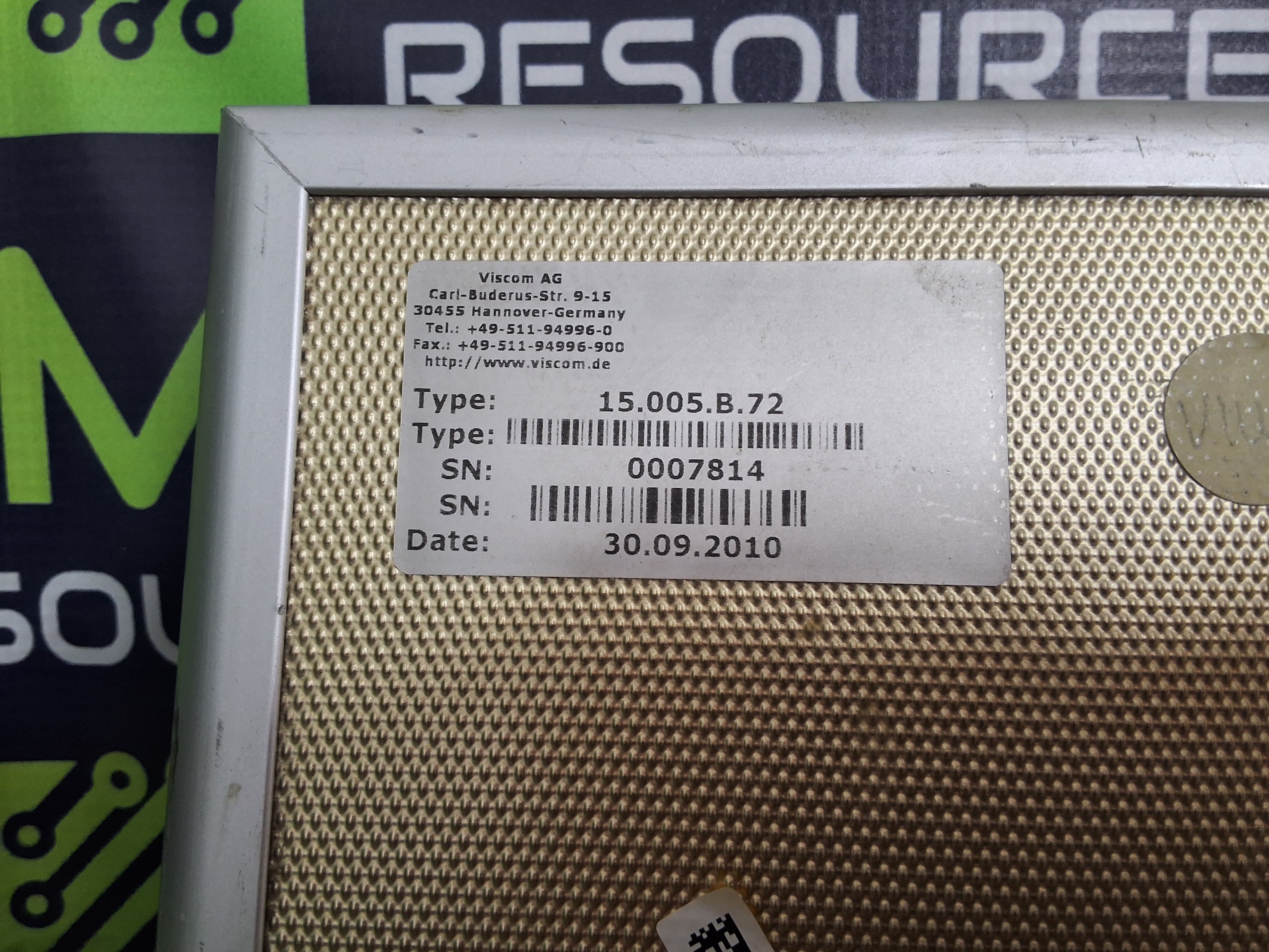 Used VISCOM AG AOI/AXI 15.005.B.72 CALIBRATION PLATE