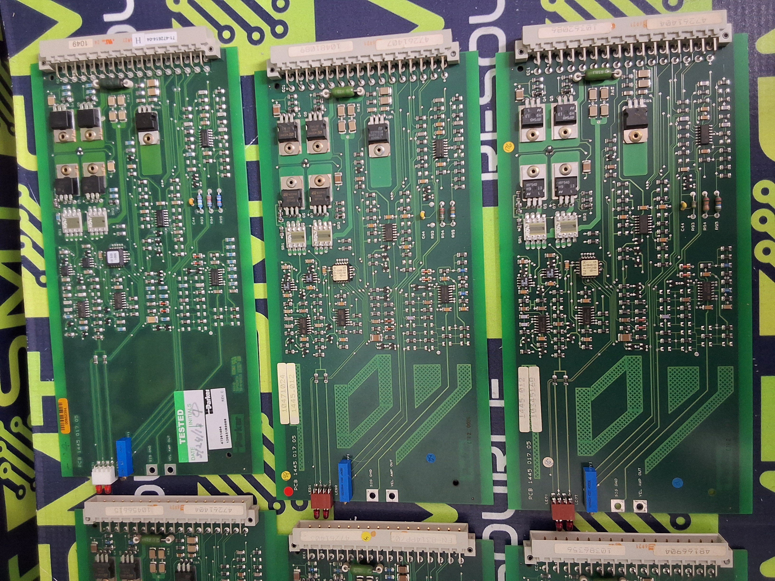 Used PARKER 1445.017.05 PRINTED CIRCUIT BOARD
