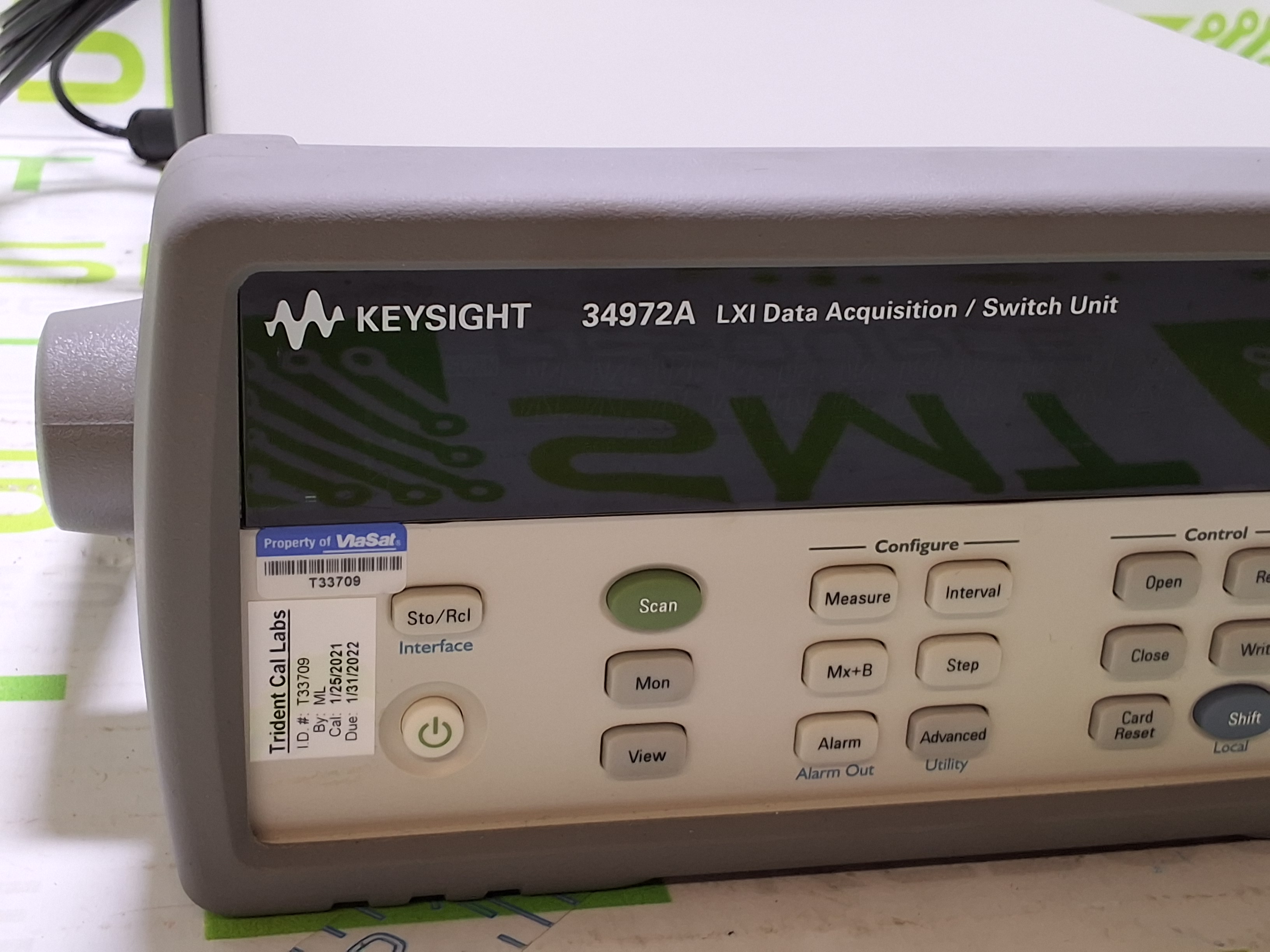 Used KEYSIGHT / AGILENT 34972A LXI DATA ACQUISITION / SWITCH UNIT