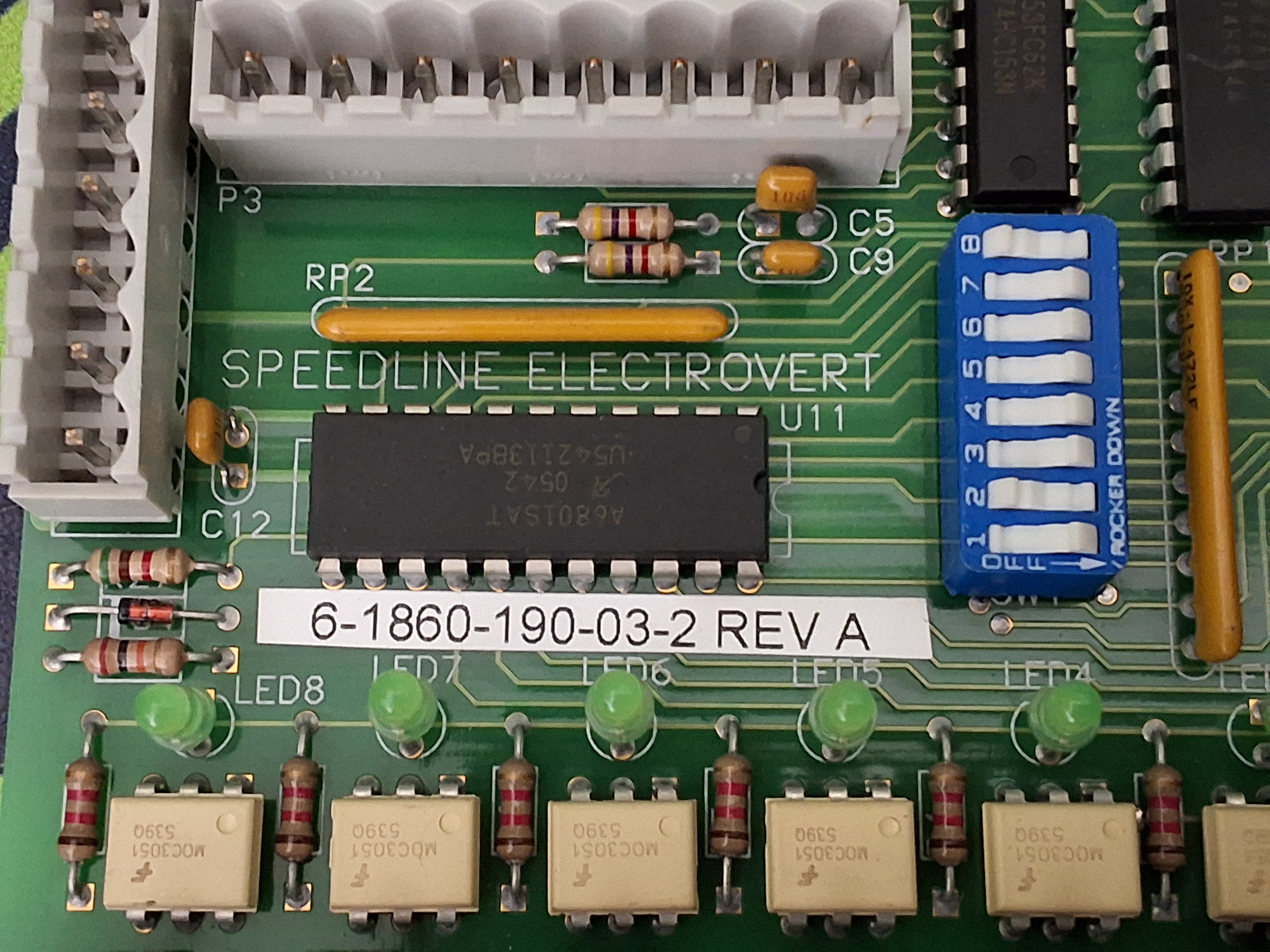Used SPEEDLINE ELECTROVERT 6-1860-190-03-2 CONTROL BOARD