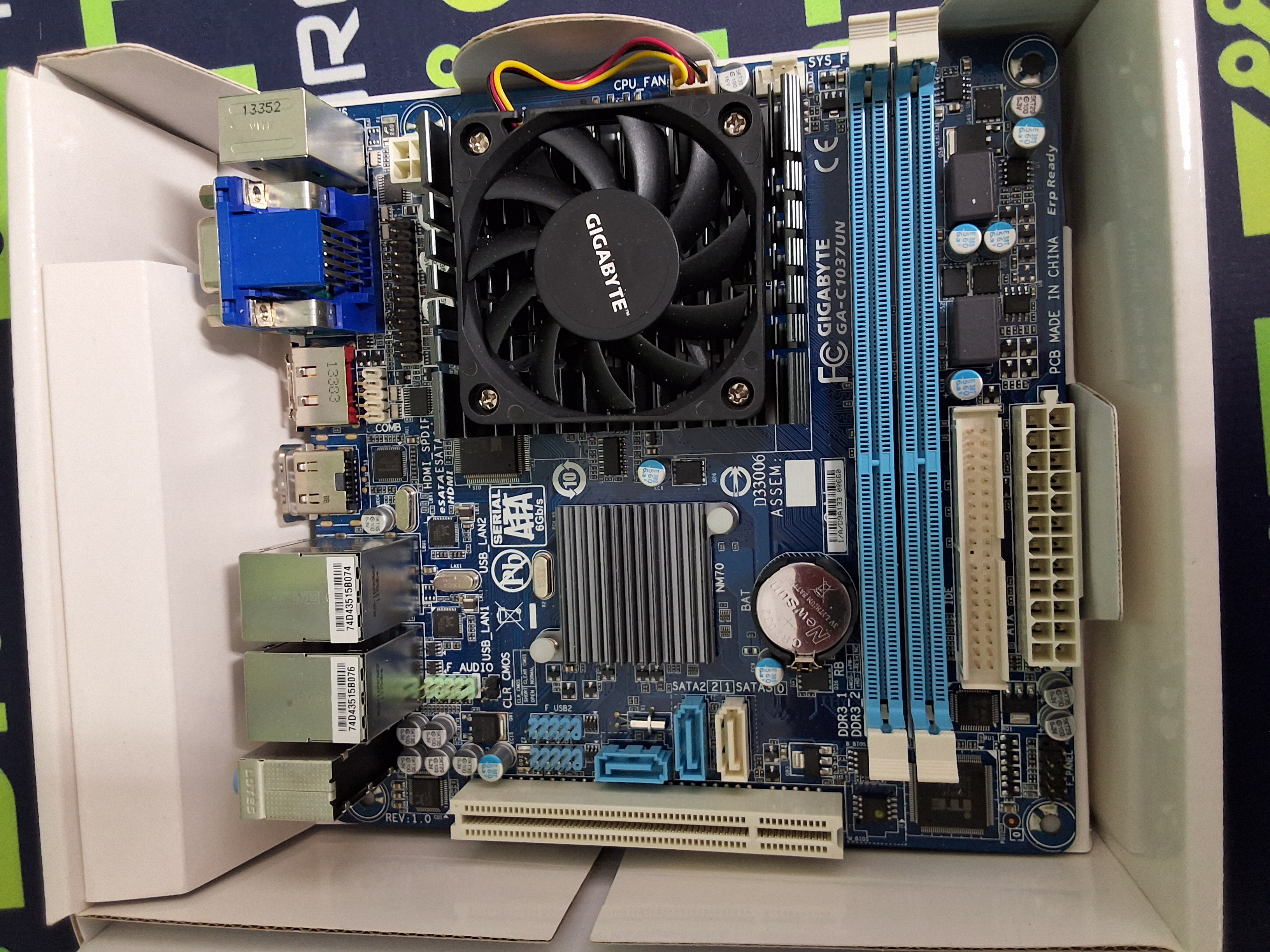 GIGABYTE GA-C1037UN ULTRA DURABLE MOTHERBOARD - BRAND NEW