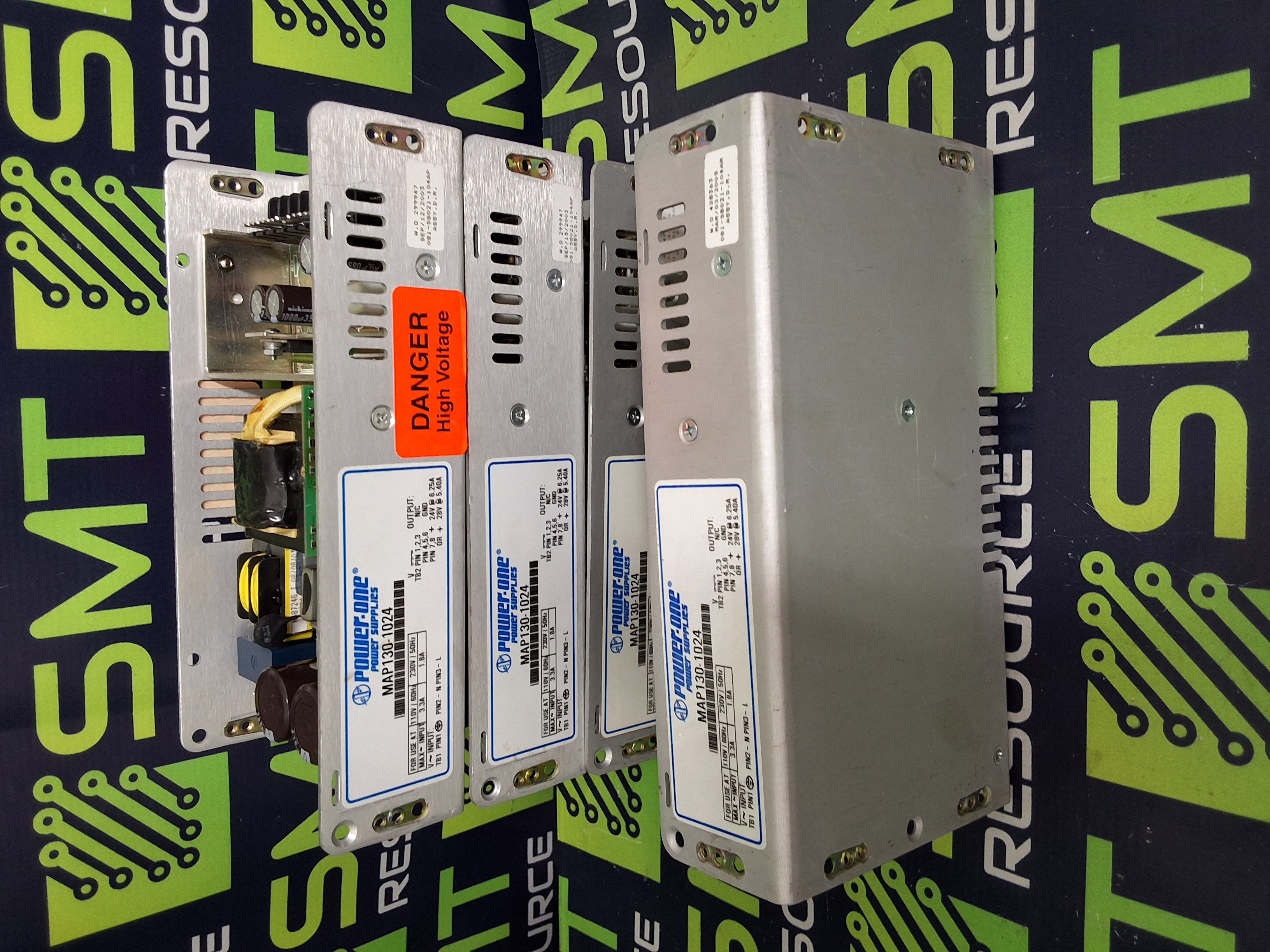 Used POWER-ONE MAP130-1024 POWER SUPPLY 1.8/3.3AMP 110/230VAC 24VDC 50/60Hz