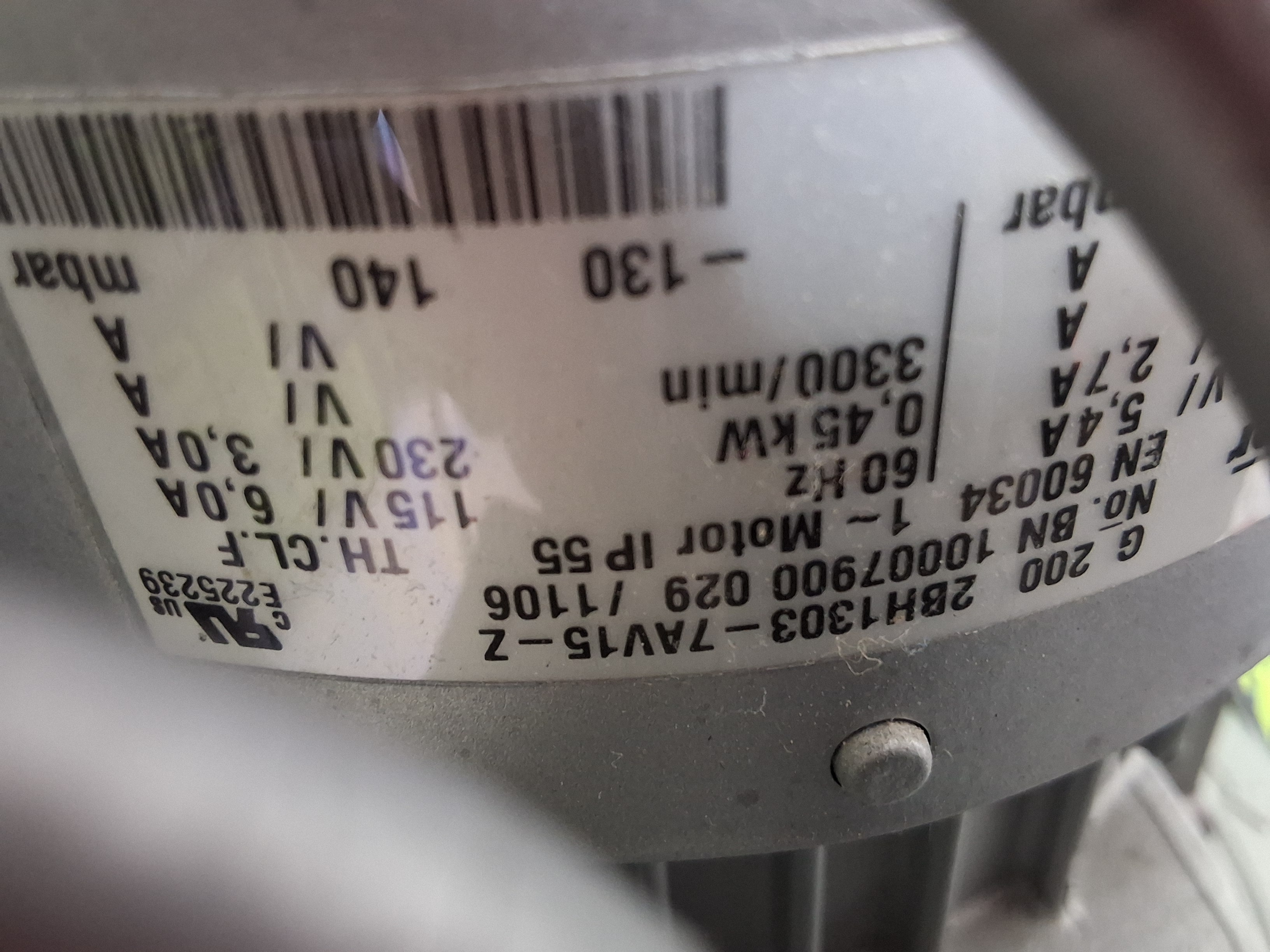 Used DEK 163552 VF25 MAIN FILTER SCREEN PRINTER VACUUM PUMP ASSEMBLY 163550