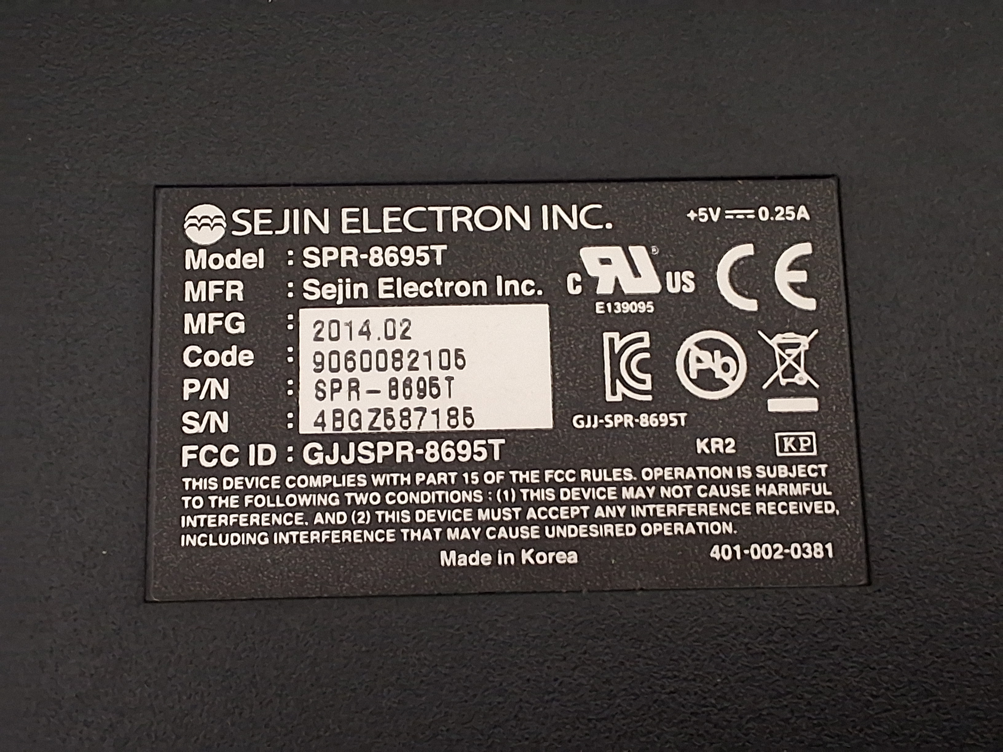 Used SEJIN ELECTRONI