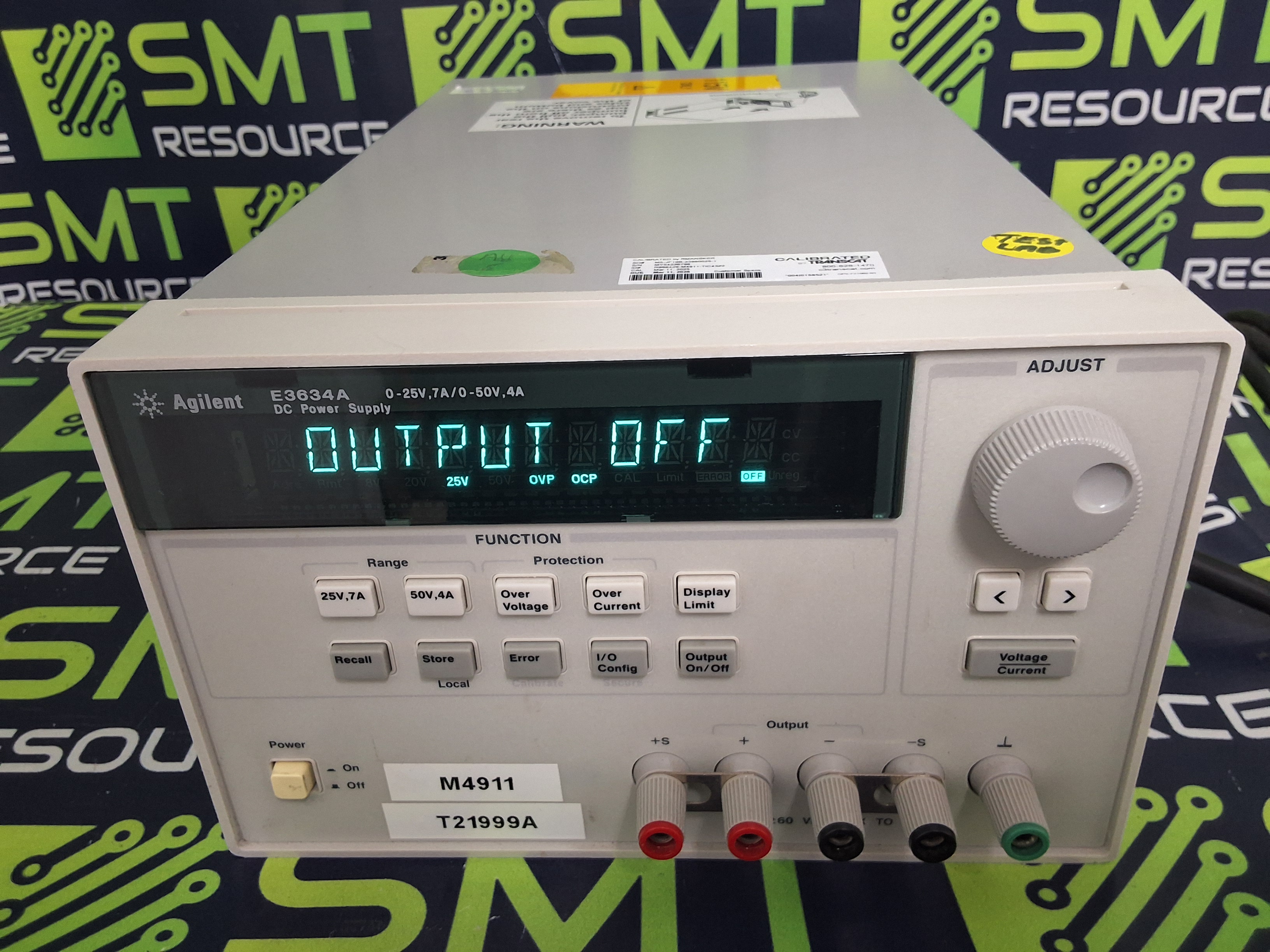 Used AGILENT E3634A DC POWER SUPPLY 0-25V 7A/0-50V 4A - TESTED & WORKING