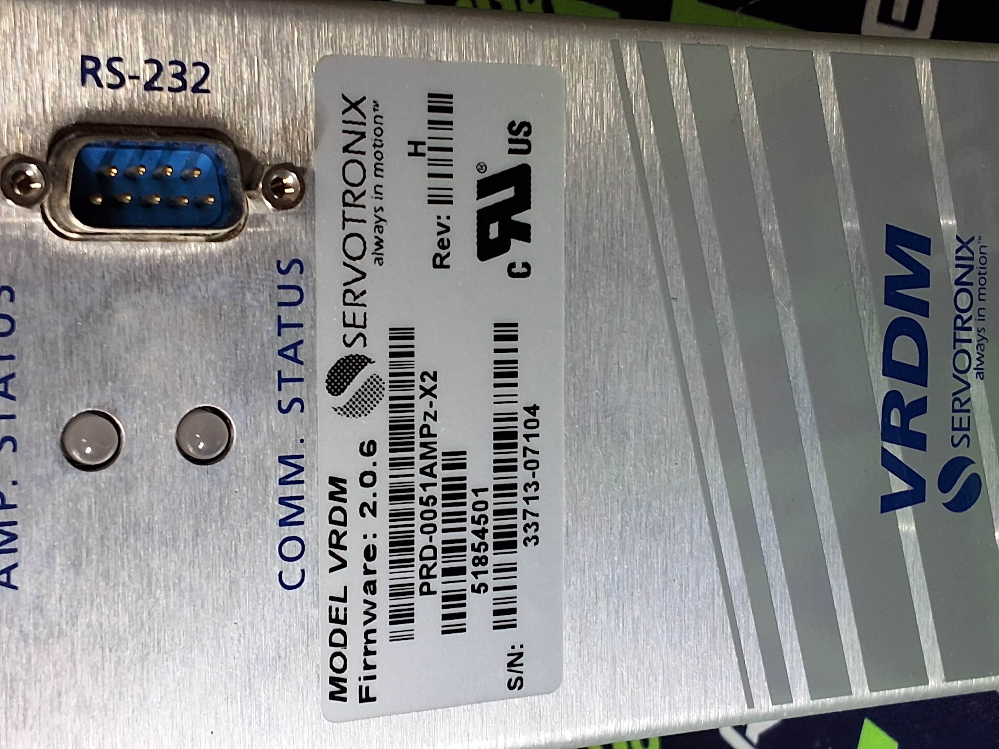 Used SERVOTRONIX PRD-0051AMPz-X2 VRDM AMPLIFIER 51854501