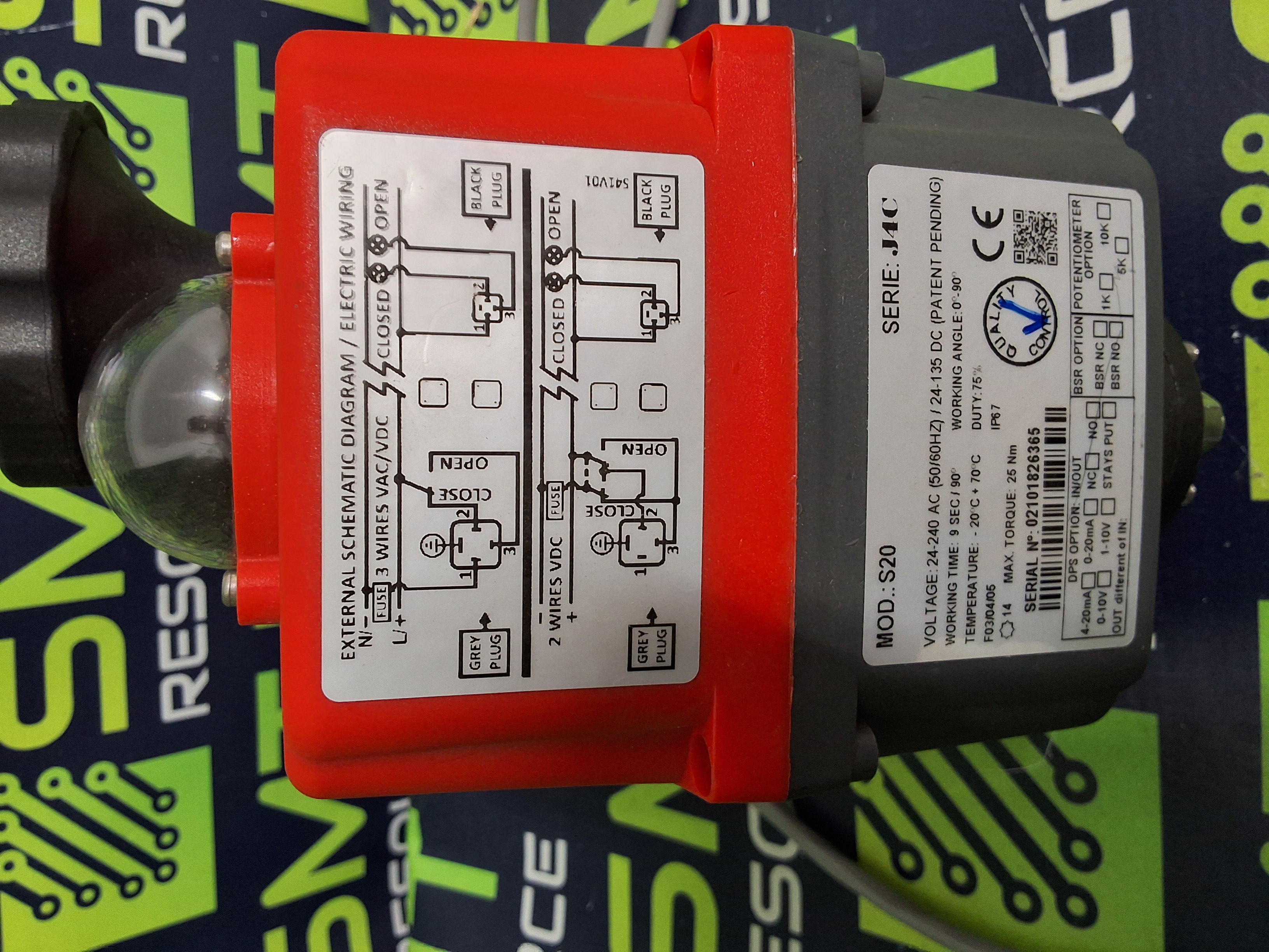 Used J+J J4C-S20 ELECTRIC ACTUATOR 24-240V AC 50/60Hz