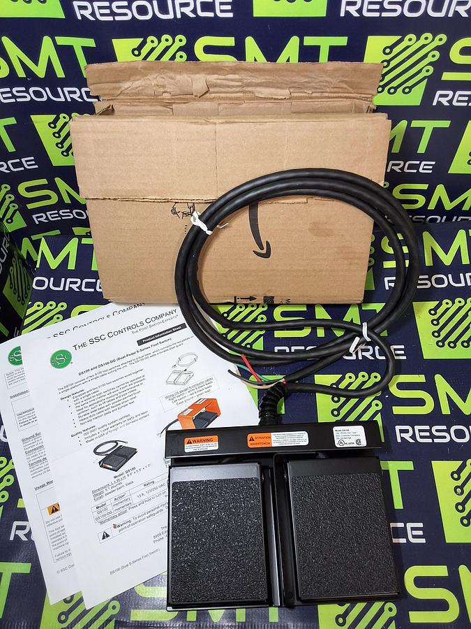 SSC SCONTROLS DS100 DUAL FOOT SWITCH WITH CABLE - BRAND NEW