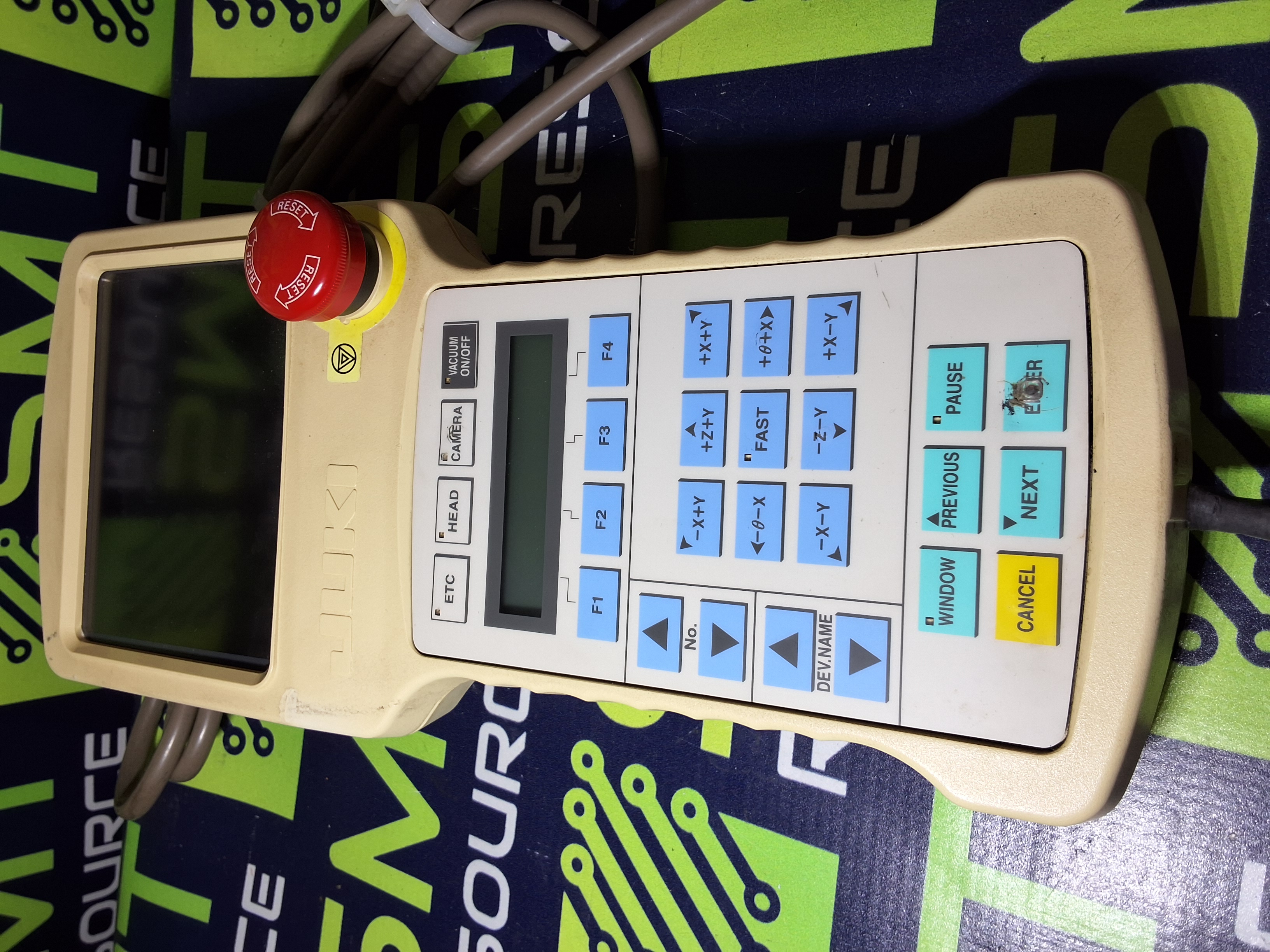 Used JUKI FX-1 FX-1R HOD ASSEMBLY L185E0210A0 TEACH PENDANT