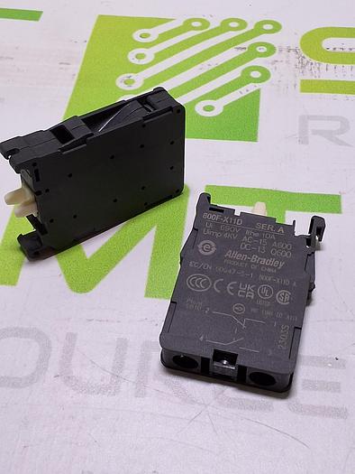 ALLEN BRADLEY 800F-X11D DUAL CIRCUIT CONTACT - LOT OF 2 - NEW
