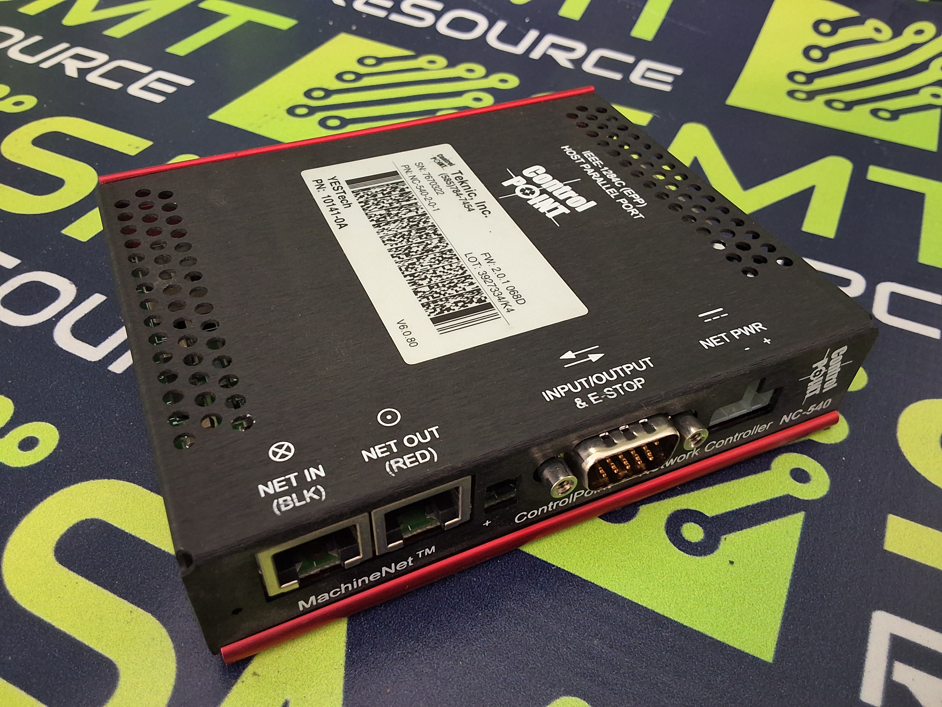 Used Teknic YESTech NC-540-2-0-1 CONTROL POINT NETWORK CONTROLLER 10141-0A