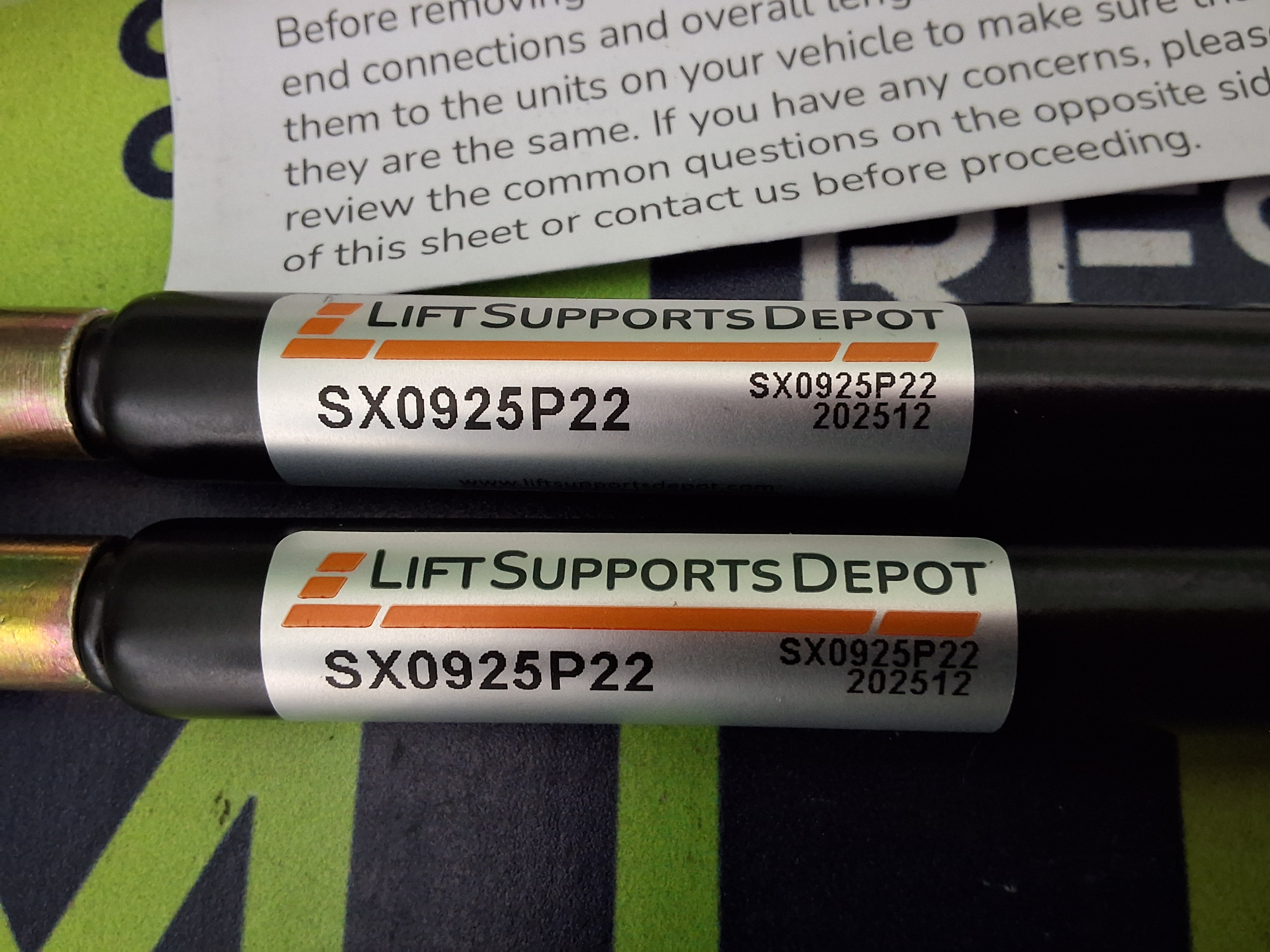 LIFT SUPPORT DEPOT SX0925P22