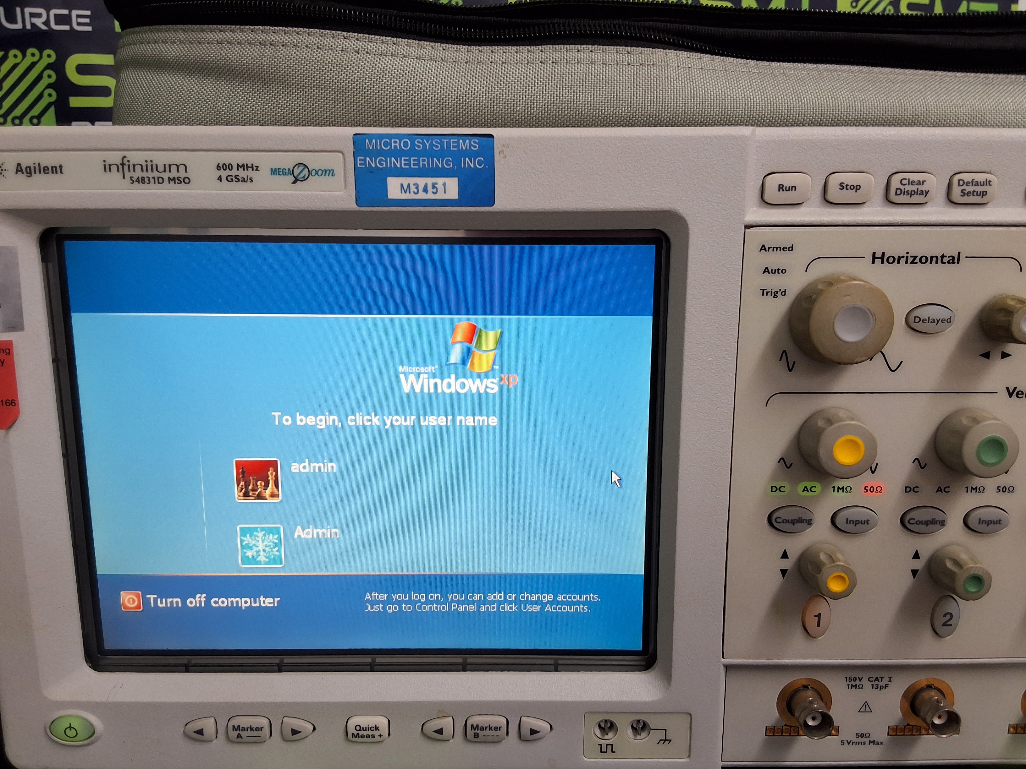 Used AGILENT INFINIIUM 54831D MSO 600 MHz 4 GSa/s