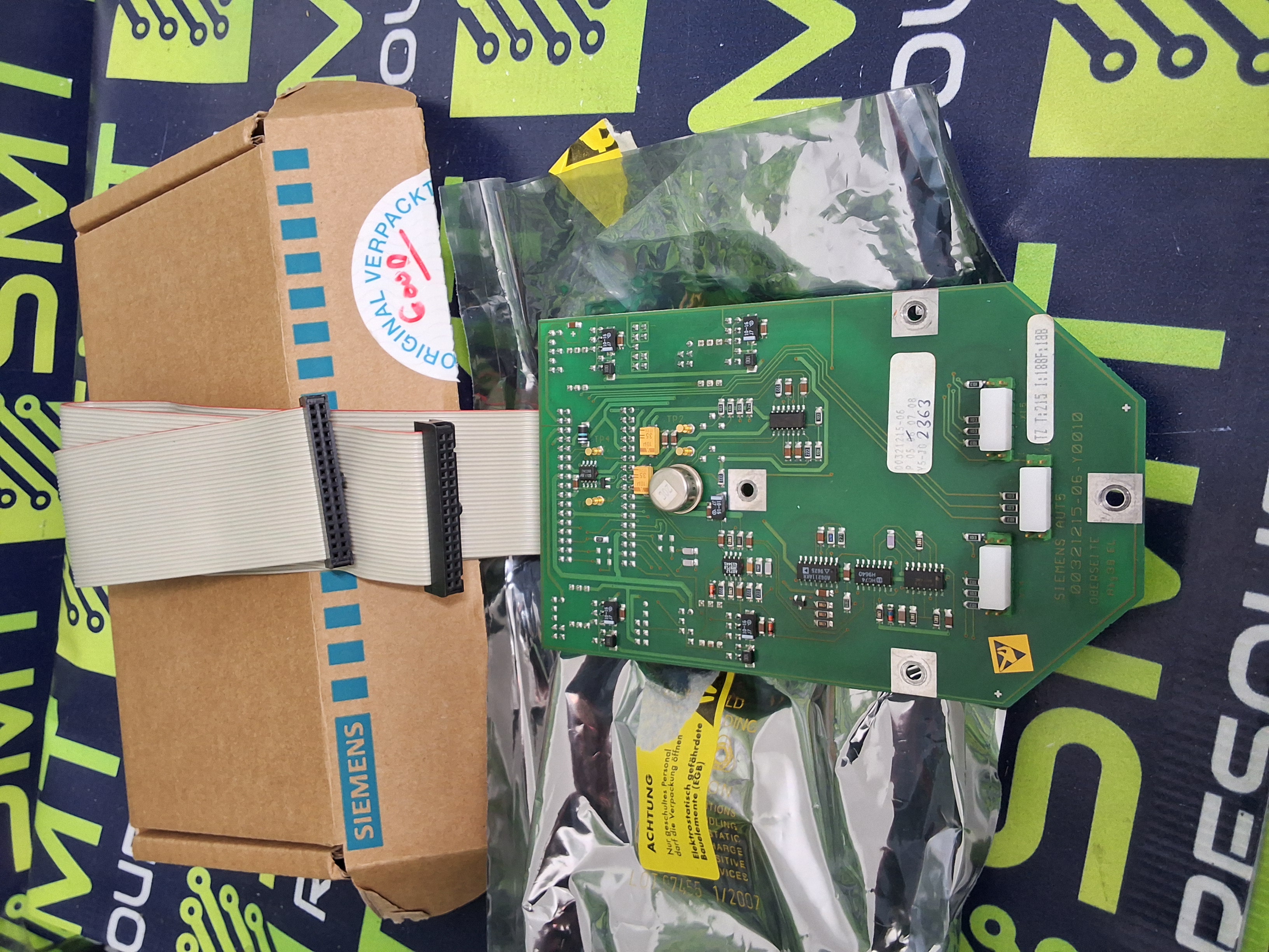 Used SIEMENS 00321215-06 CIRCUIT BOARD WITH CABLE 321215-06 / 00321215-06-Y0010P/N: 00321215-06