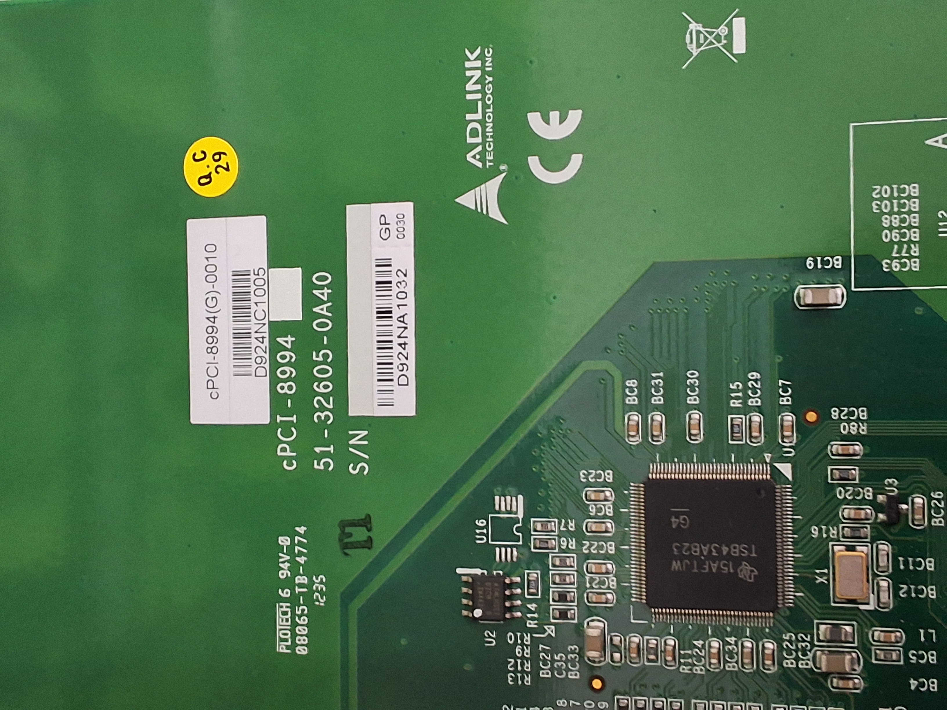 Used ADLINK TECHNOLOGY cPCI-8994(G)-0010 cPCI-8994 51-32605-0A40 4-PORT COMMUNICATION BOARD