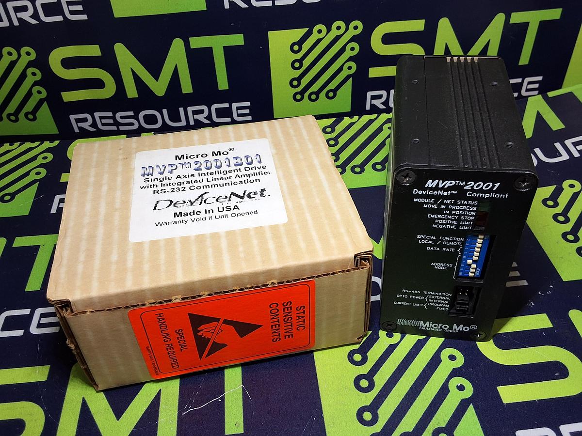 MICRO MO MVP2001B01 SINGLE AXIS INTELLIGENT DRIVE WITH AMPLIFIER RS-232 - NEW