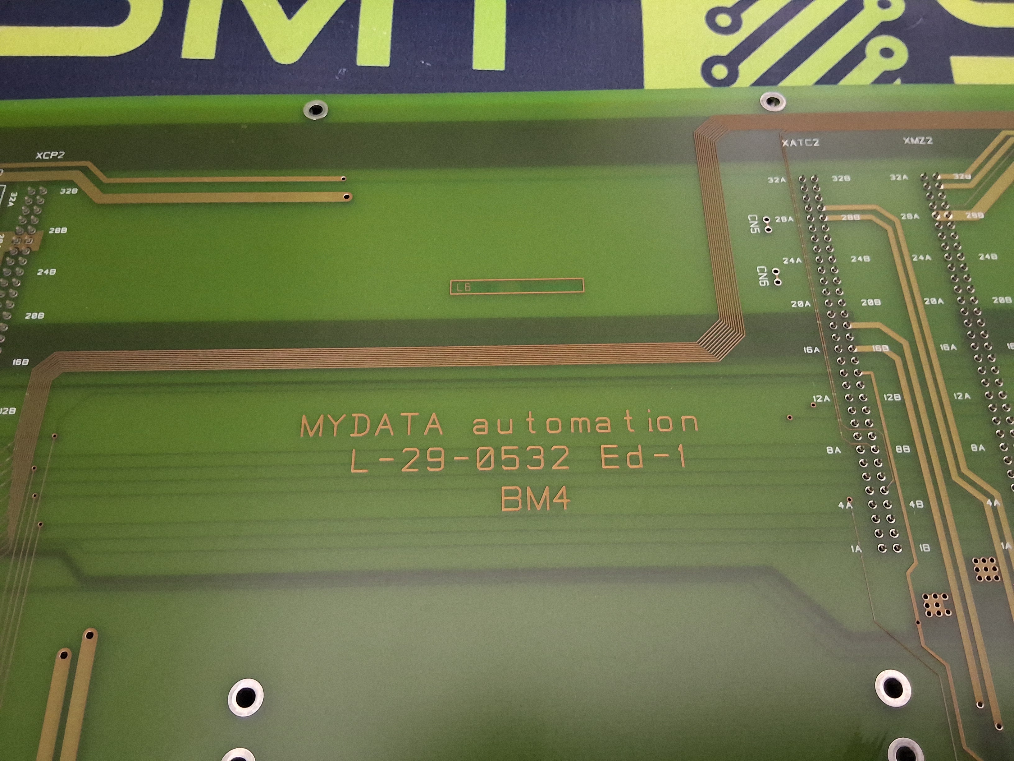 Used MyData BM4 ED-1 L-029-0532-1 BACK PLANE PCB L-029-0532