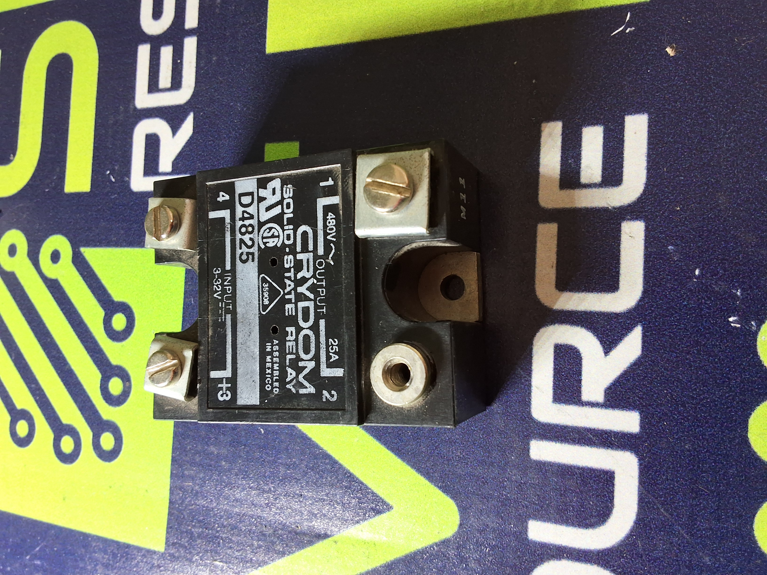 Used CRYDOM D4825 SOLID STATE RELAY