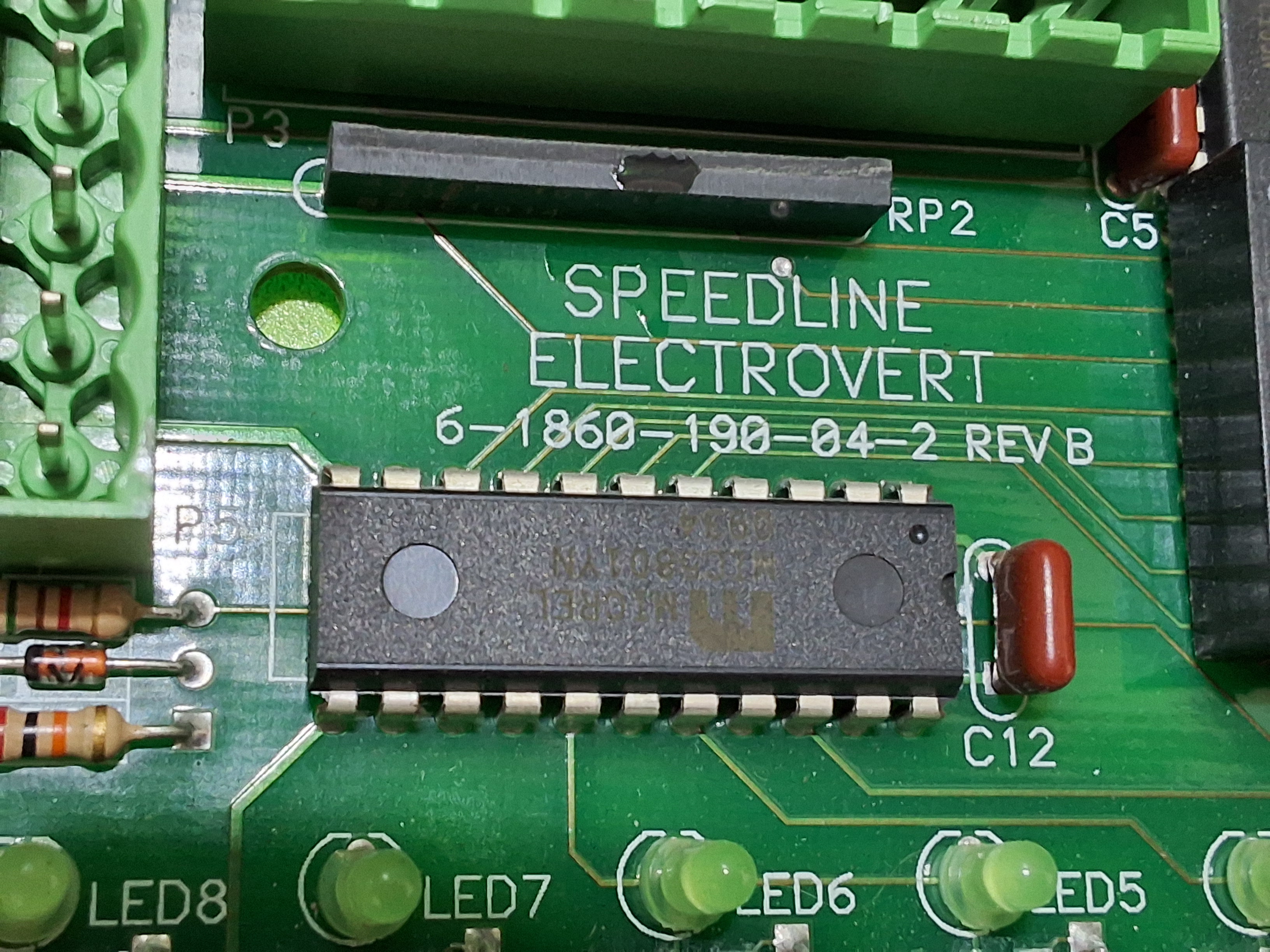 Used SPEEDLINE ELECTROVERT 6-1860-190-04-2 CONTROL BOARD 