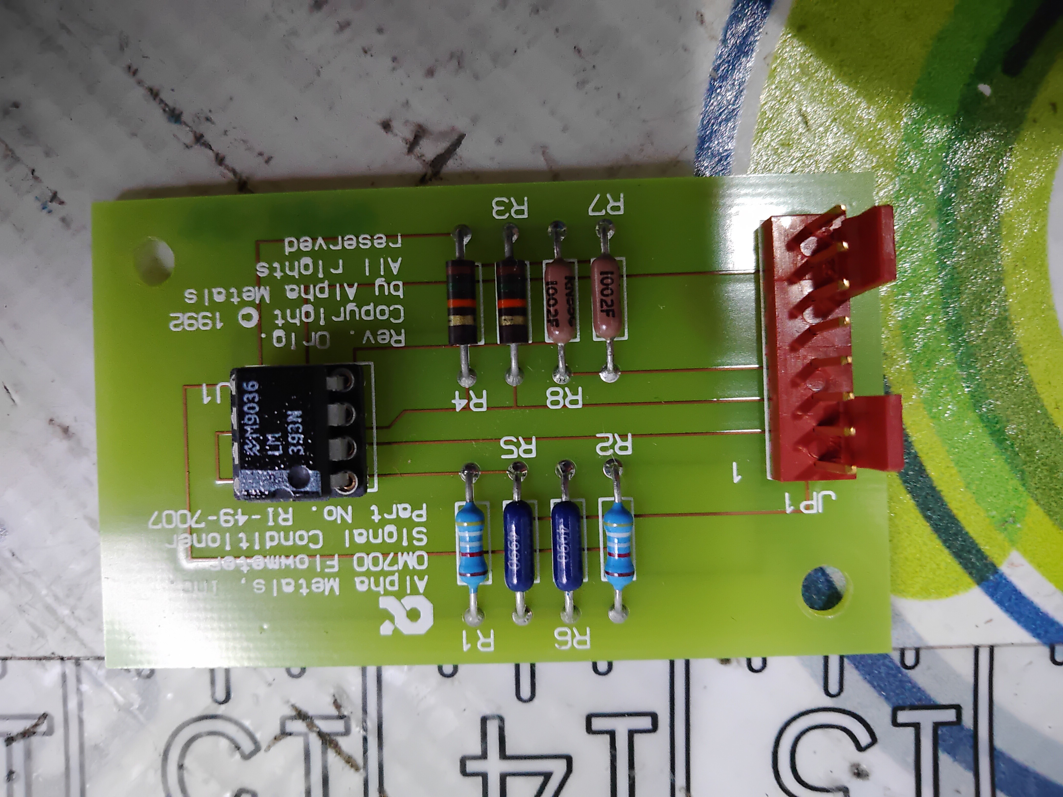 Used ALPHA METALS OMEGAMETER R1497007 OM700 FLOWMETER SIGNAL