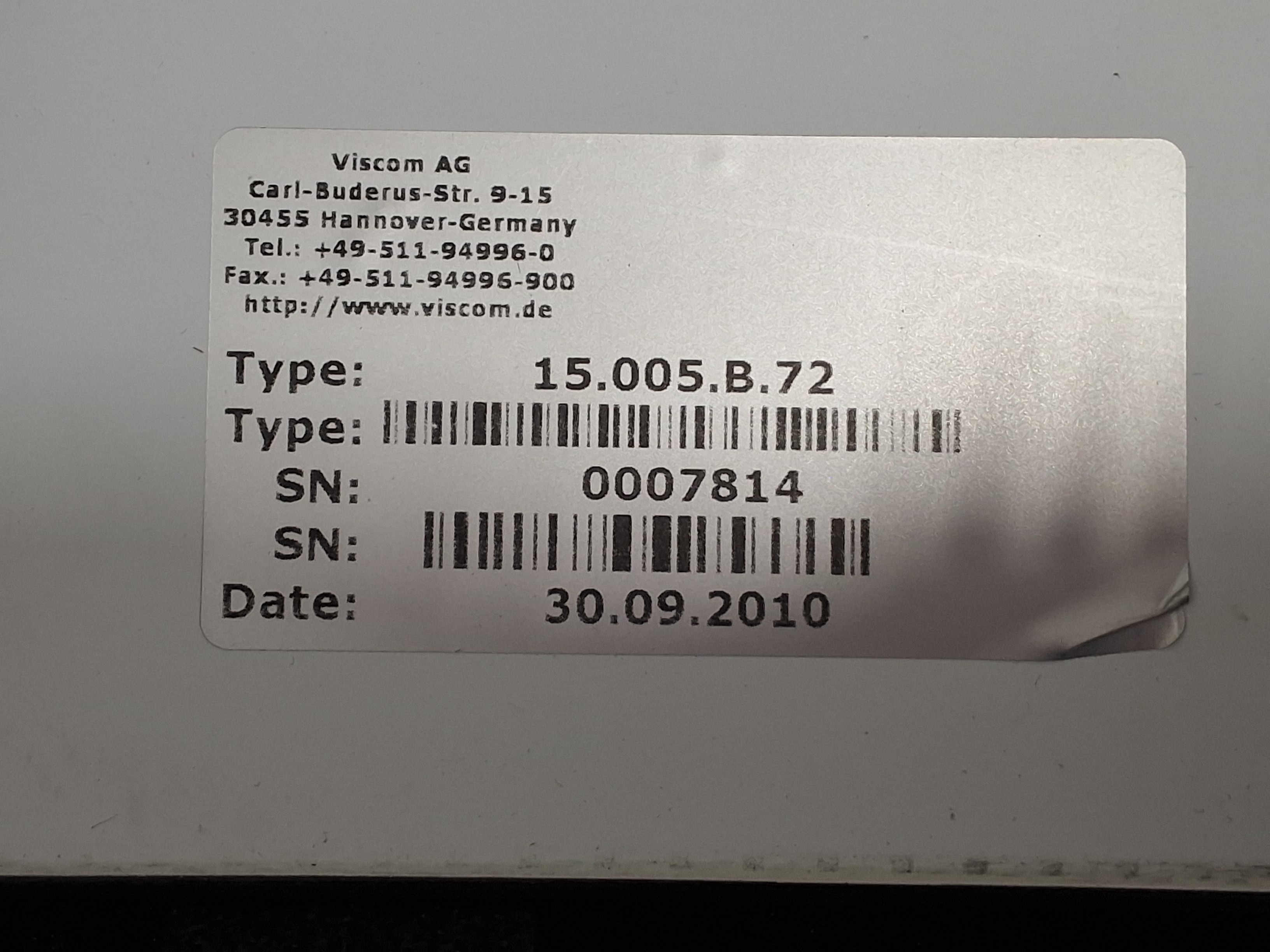 Used VISCOM AG 15.005.B.72 AOI CALIBRATION GLASS PLATE WITH HARD CARRYING CASE