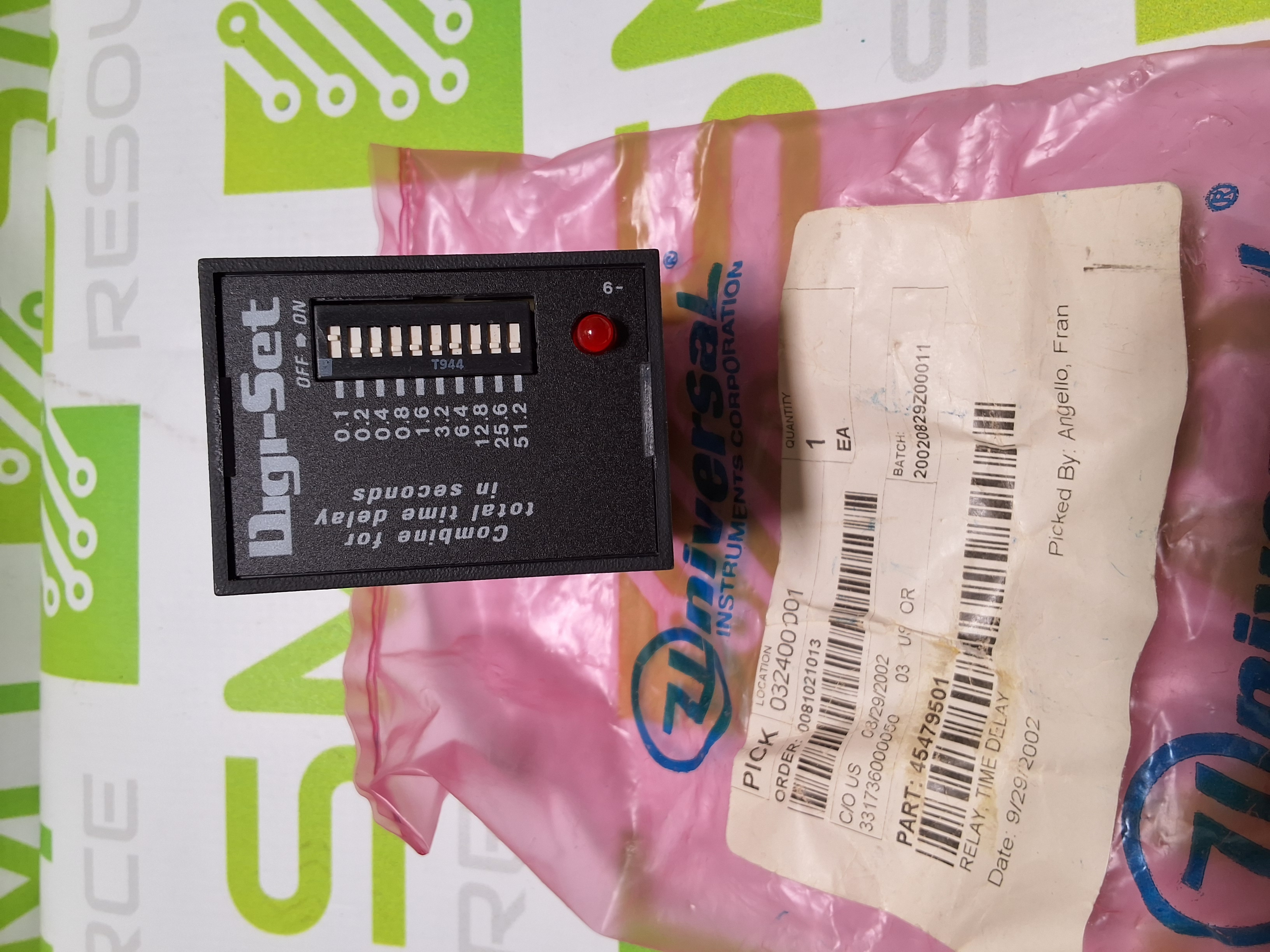 ENTRELEC SSAC TDML12DL TIME DELAY RELAY 12VDC - BRAND NEW