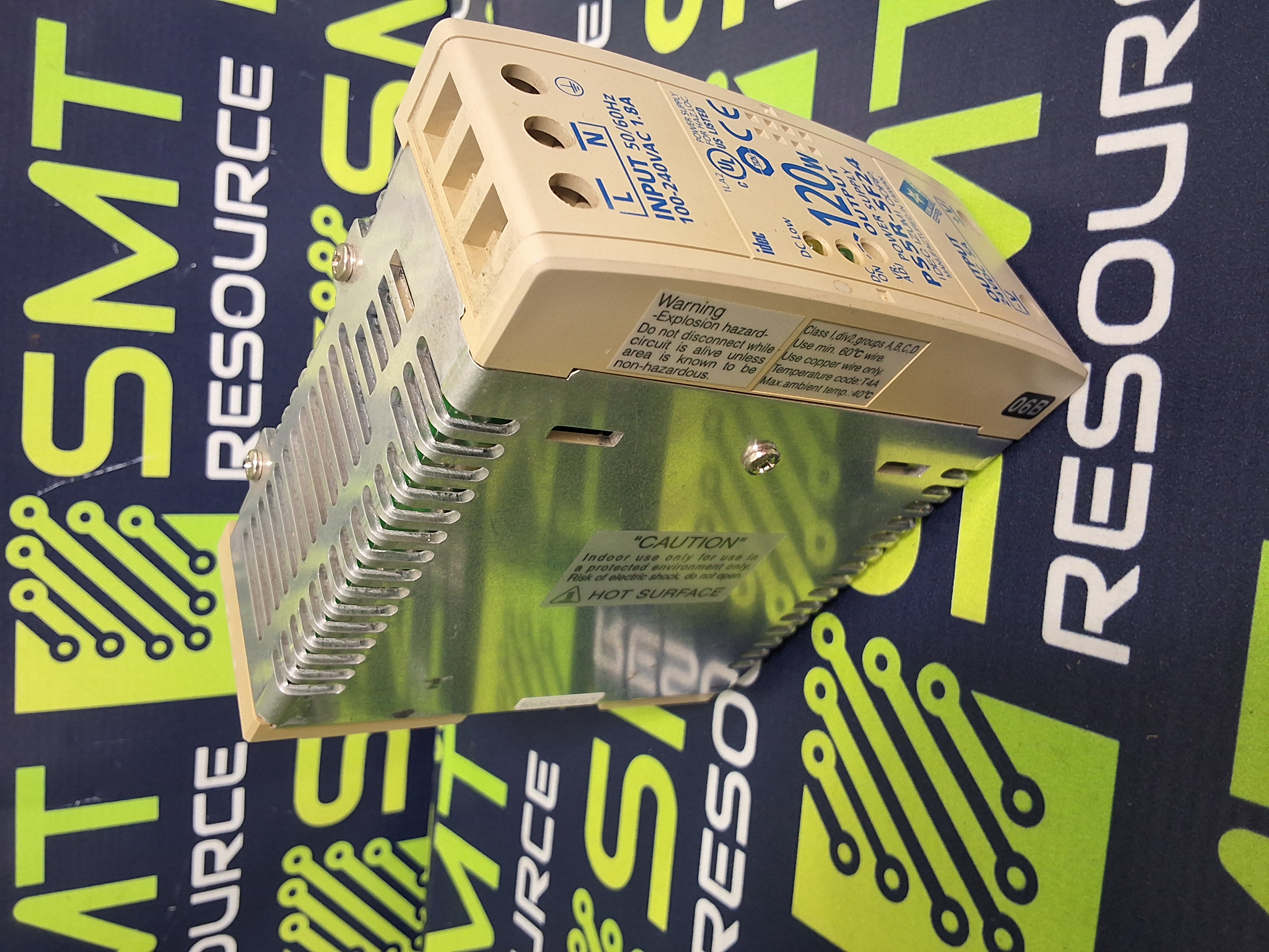 Used IDEC PS5R-SF24 / PS5RSF24 SWITCHING POWER SUPPLY 120W 24VDC 5A