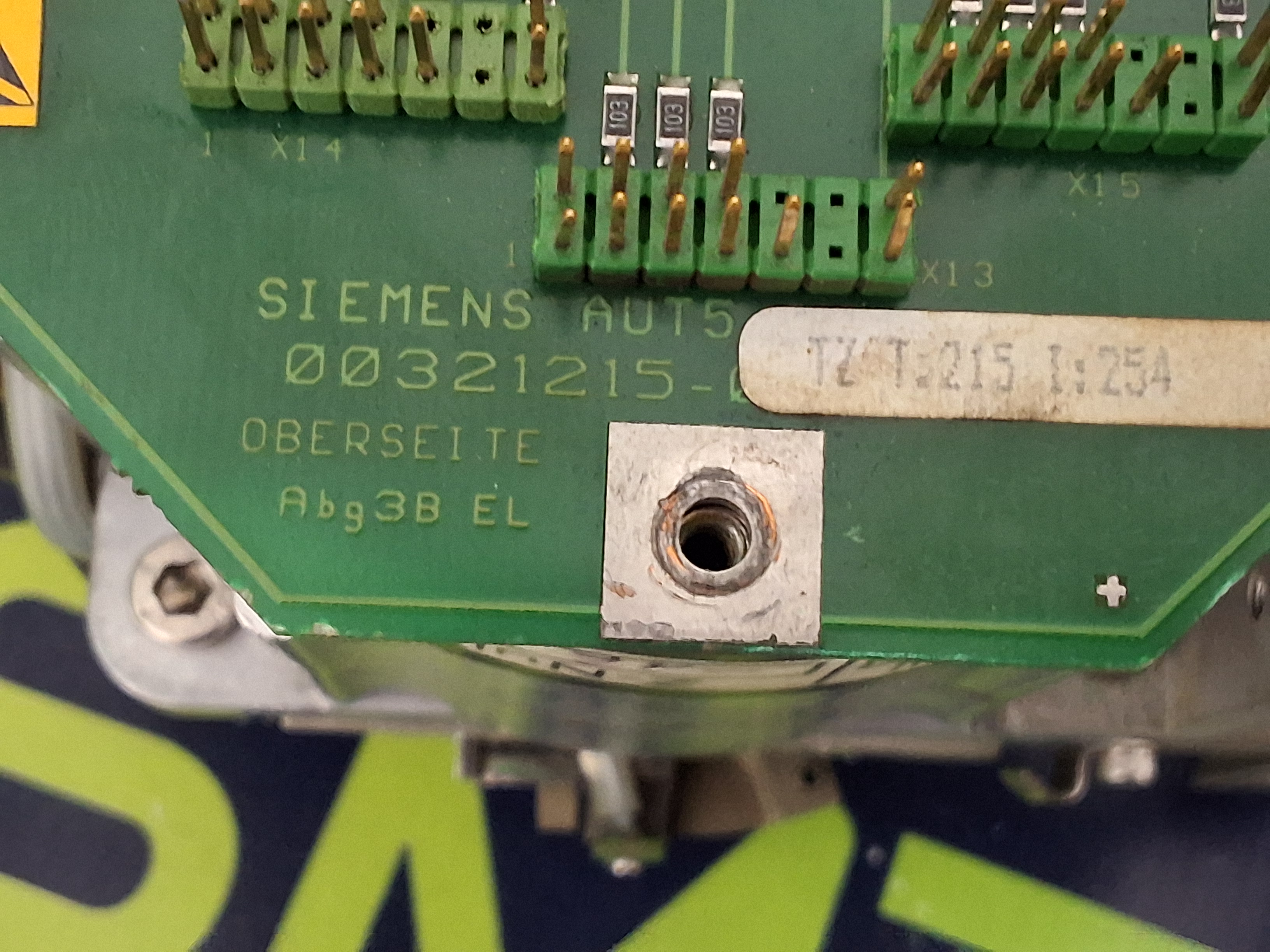 Used SIEMENS SMT SIPLACE RV HEAD FOR F4 AND SP20 / S20 PLACEMENT EQUIPMENT 00321405-02