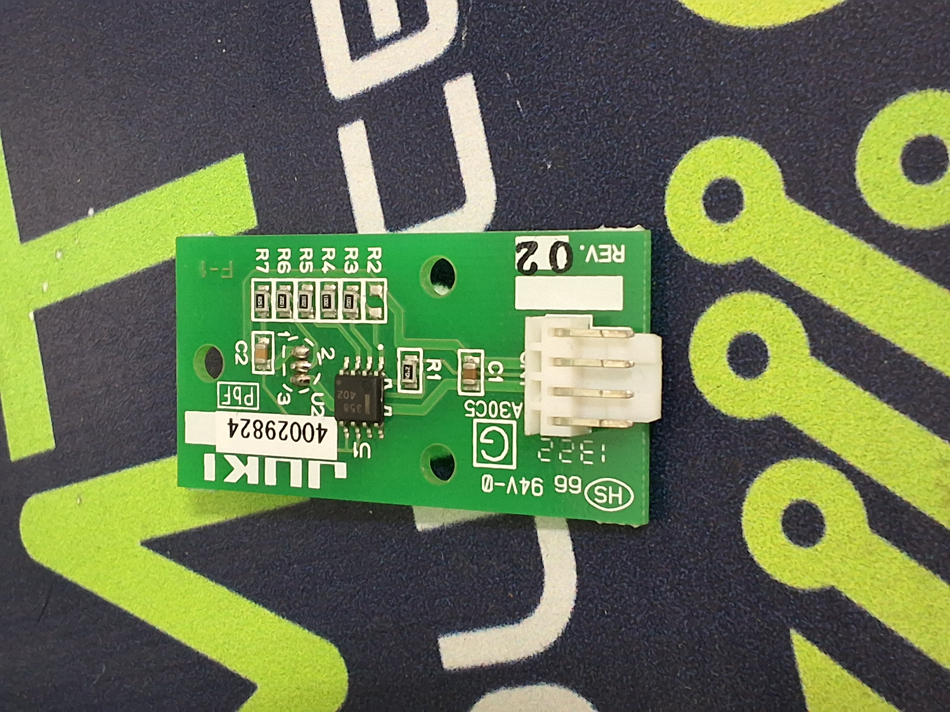 Used JUKI 40029824 TEMPERATURE SENSOR PCB ASSEMBLY