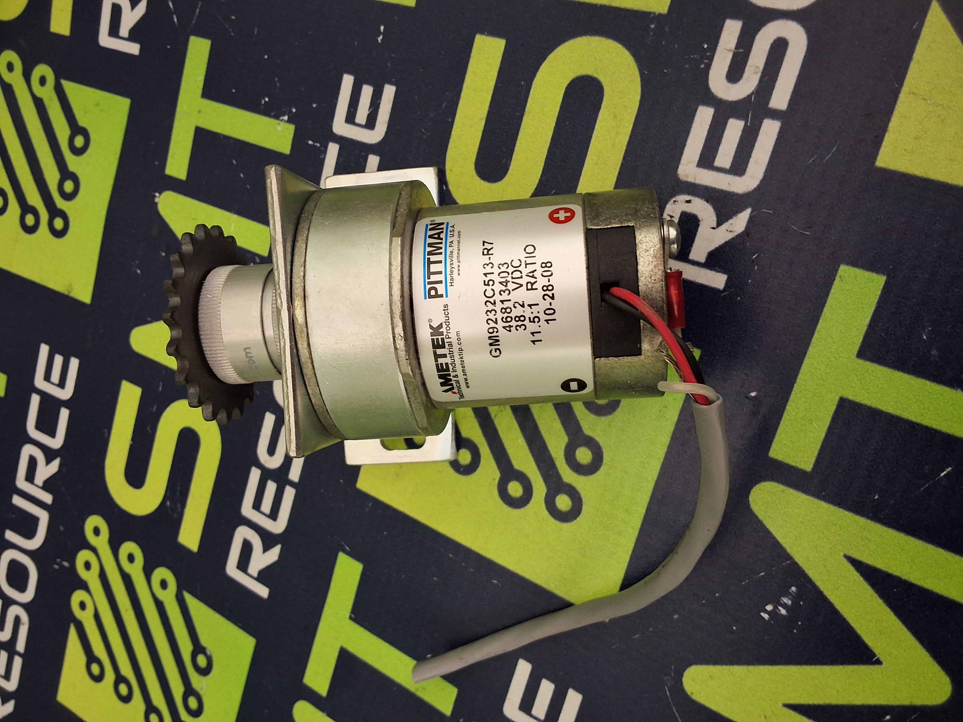 Used AMETEK PITTMAN 46813403 / GM9232C513-R7 GEARMOTOR 38.2VDC 11.5:1 RATIO