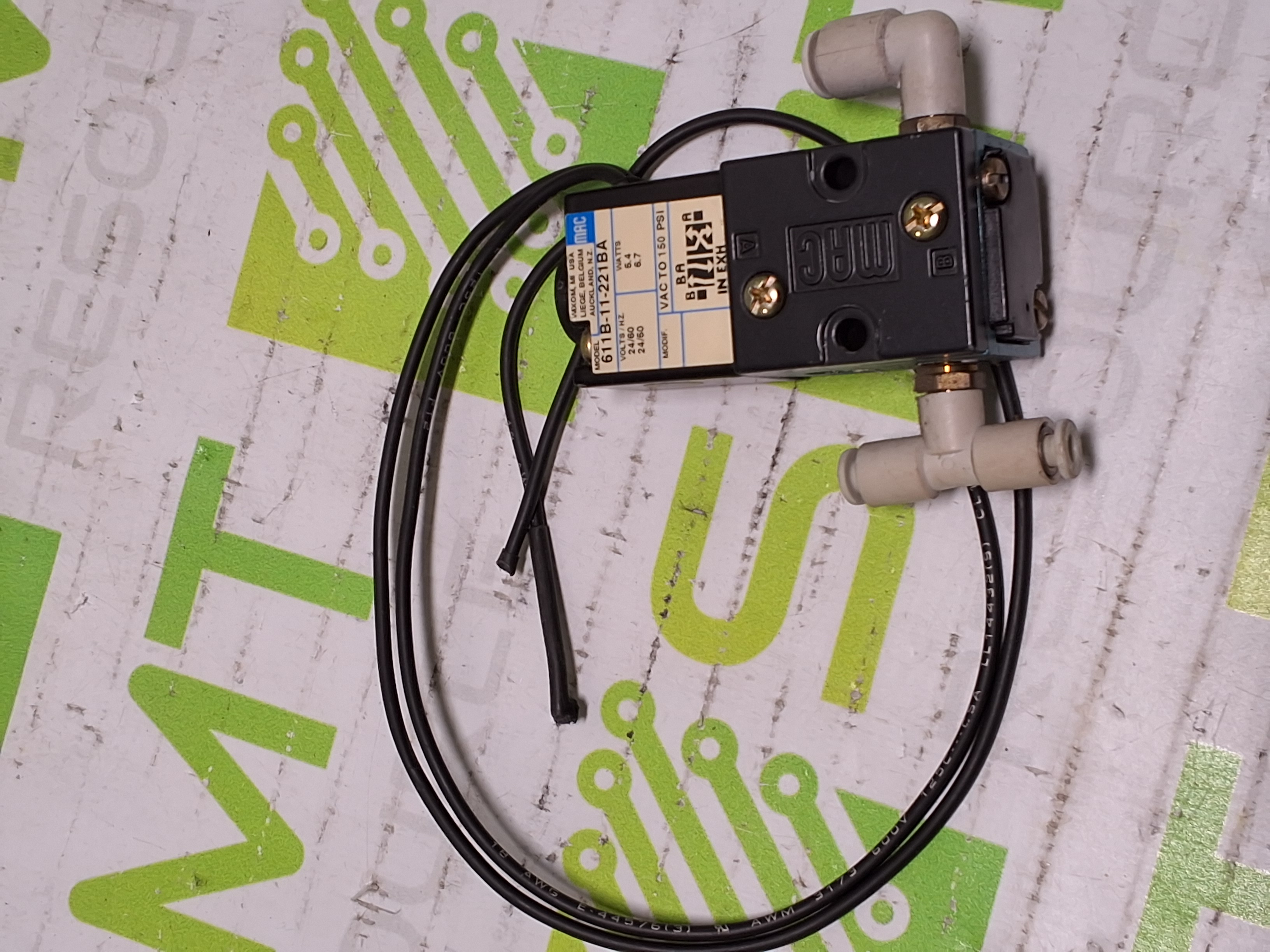 Used MAC AIR VALVE - 611B-11-221BA 