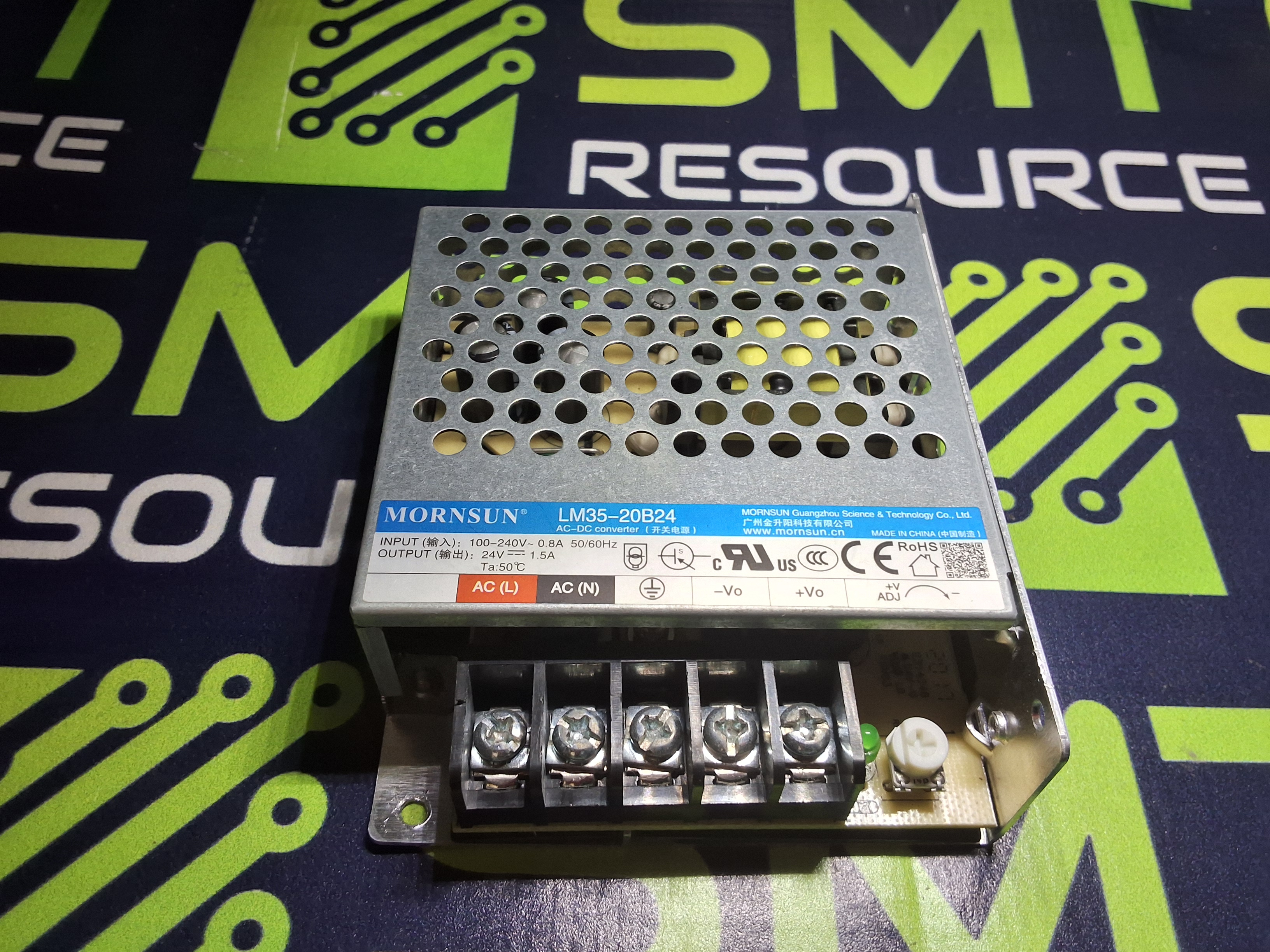 Used MORNSUN LM35-20B24 POWER SUPPLY 24V 1.5A