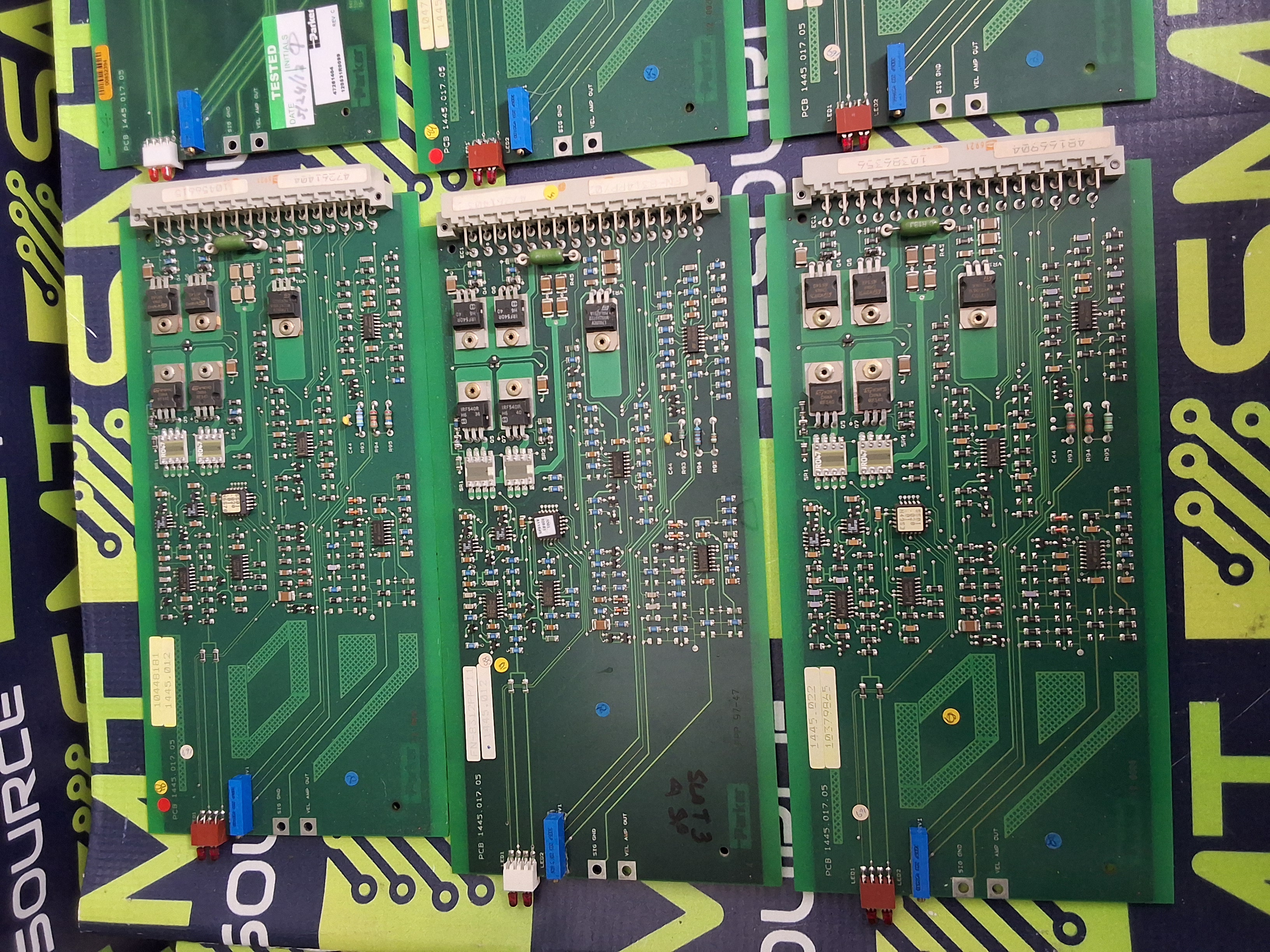 Used PARKER 1445.017.05 PRINTED CIRCUIT BOARD