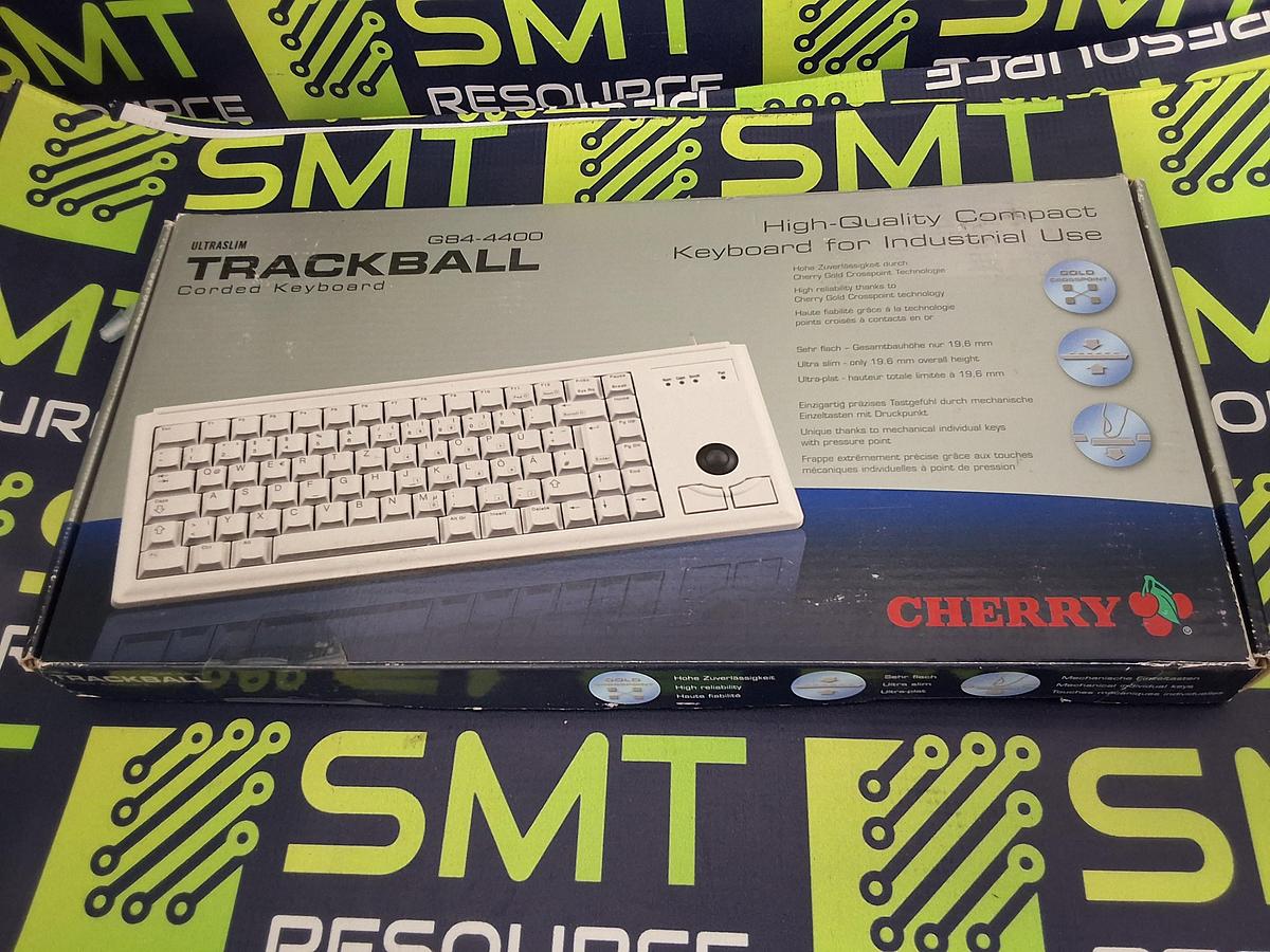CHERRY G84-4400 ULTRASLIM KEYBOARD INTEGRATED TRACKBALL - BRAND NEW