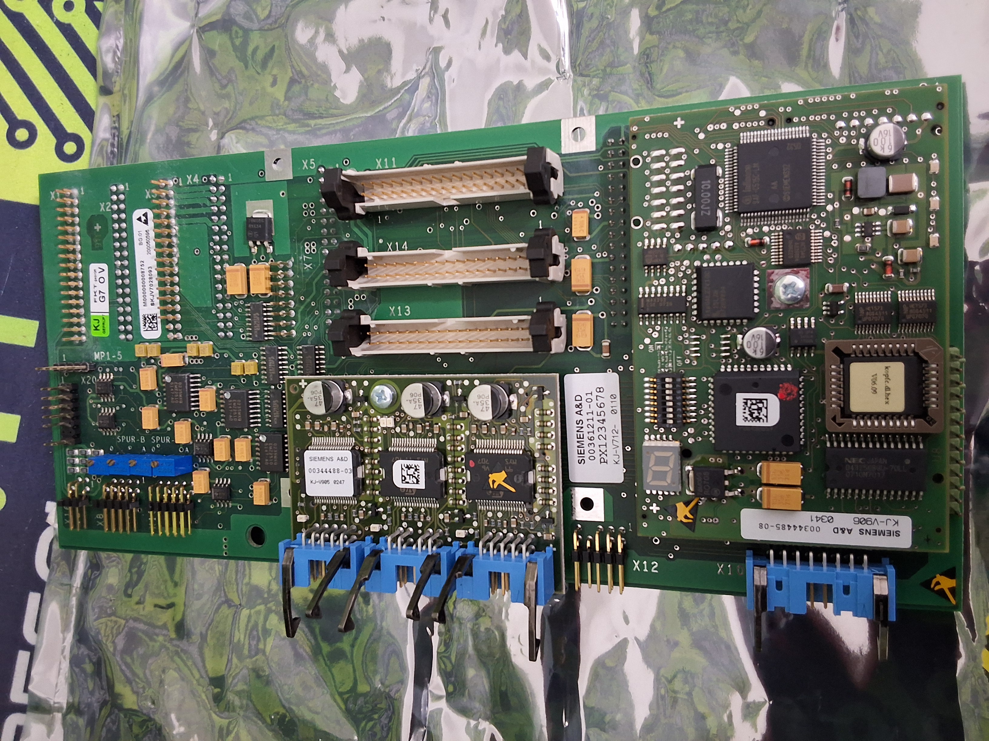 Used SIEMENS 00361211-01 Portal Head Distributor / Head PCB - 00344485-08