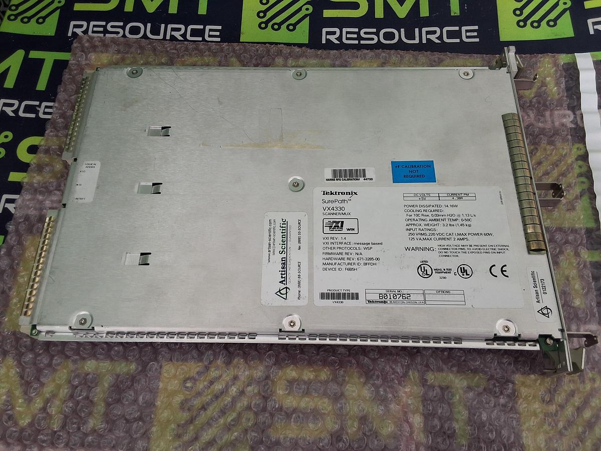 Used TEKTRONIX SUREPATH VX4330 HIGH-DENSITY 120-CHANNEL RELAY MULTIPLEXER & SCANNER MODULE