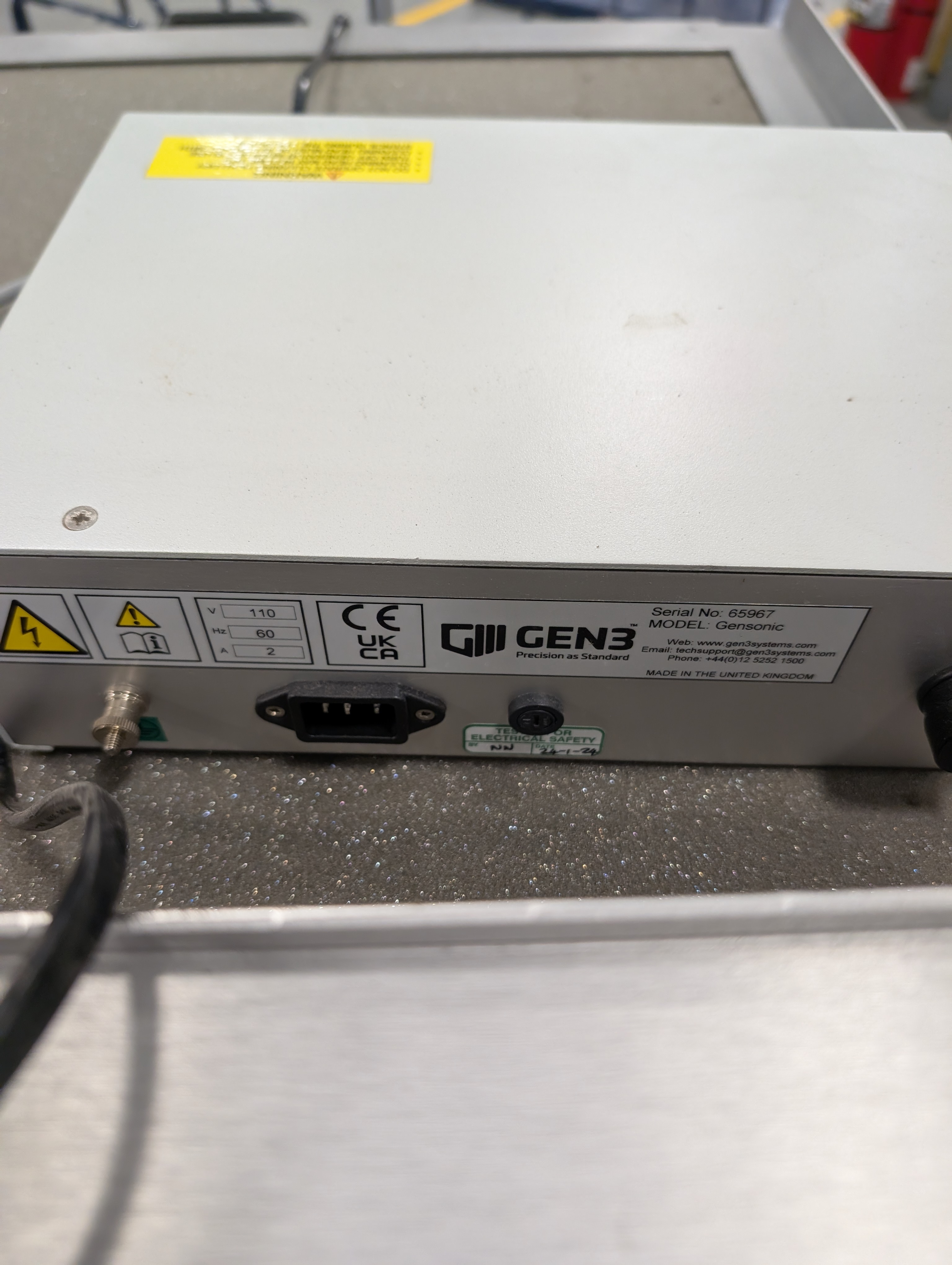 Used Stencil Storage Cart & Cleaner