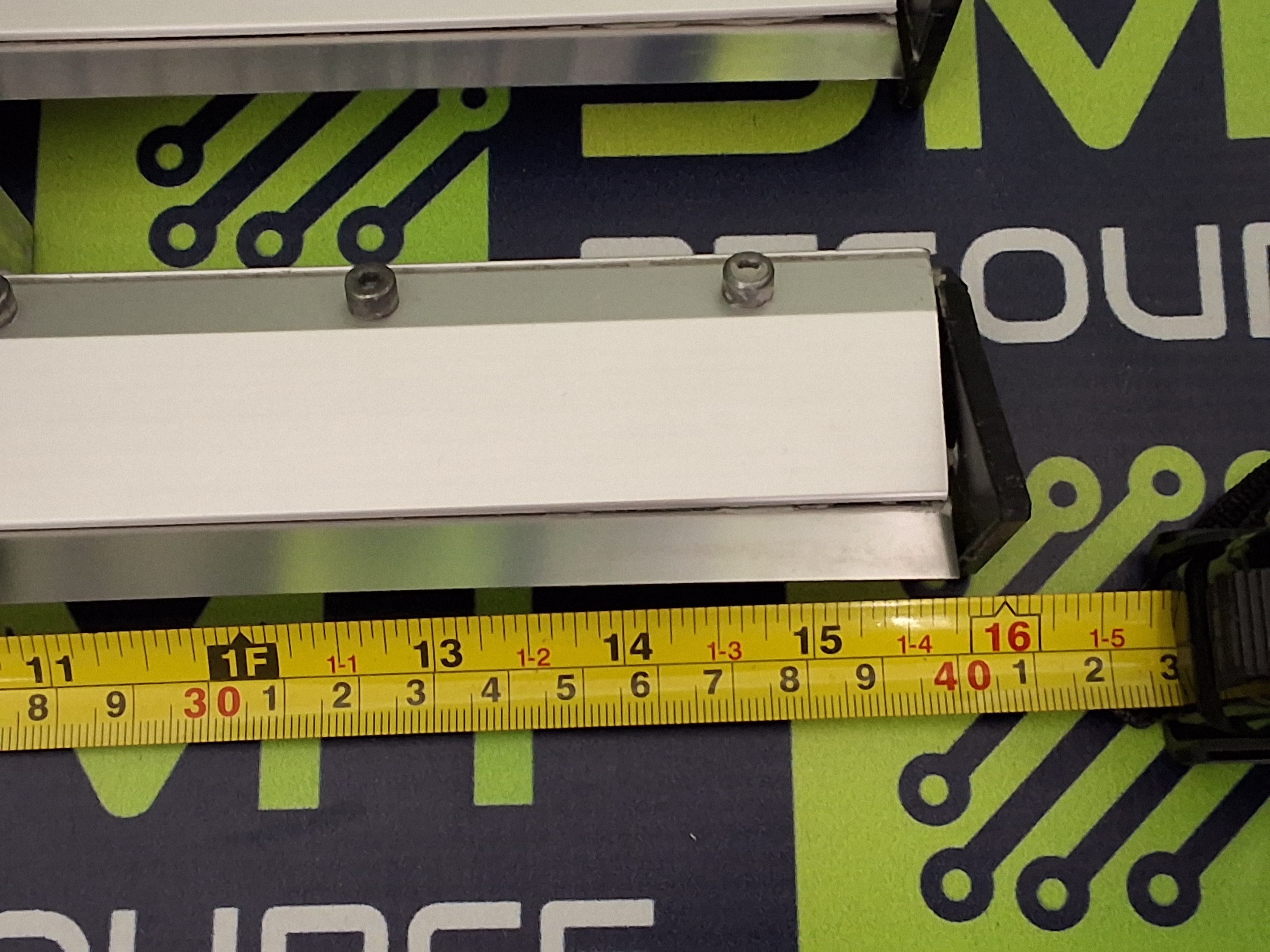 Used EKRA 65° 400mm METAL SQUEEGEE SET ASSEMBLY - LOT OF 2 UNITS -
