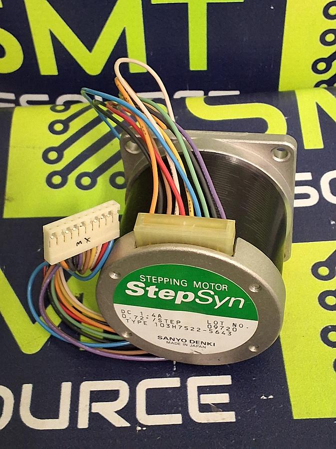 Used SANYO DENKI StepSyn 103H7522-5643 STEPPING MOTOR 0.72°/STEP 1.4A
