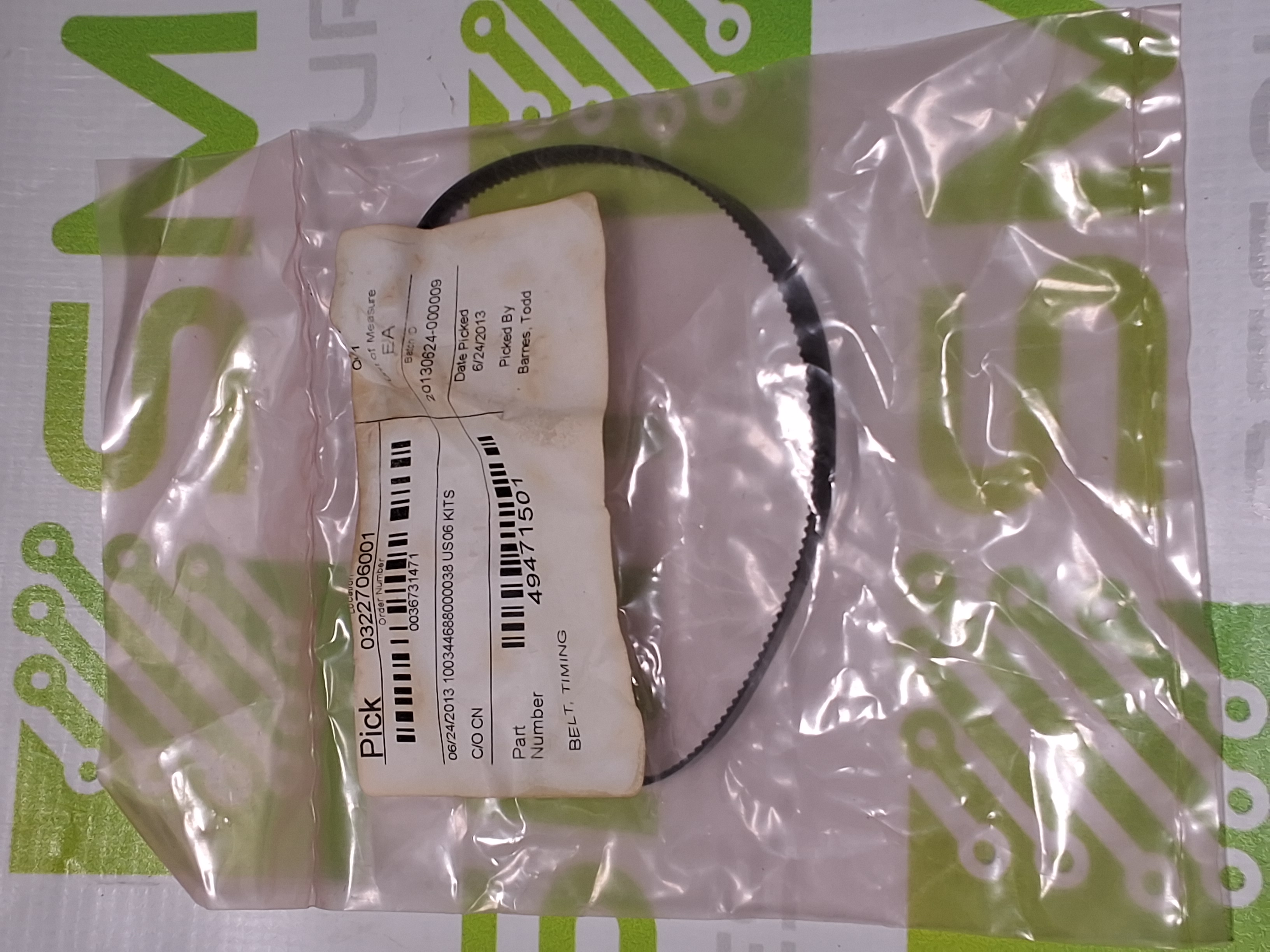 UNIVERSAL INSTRUMENTS 49471501 TIMING BELT - BRAND NEW