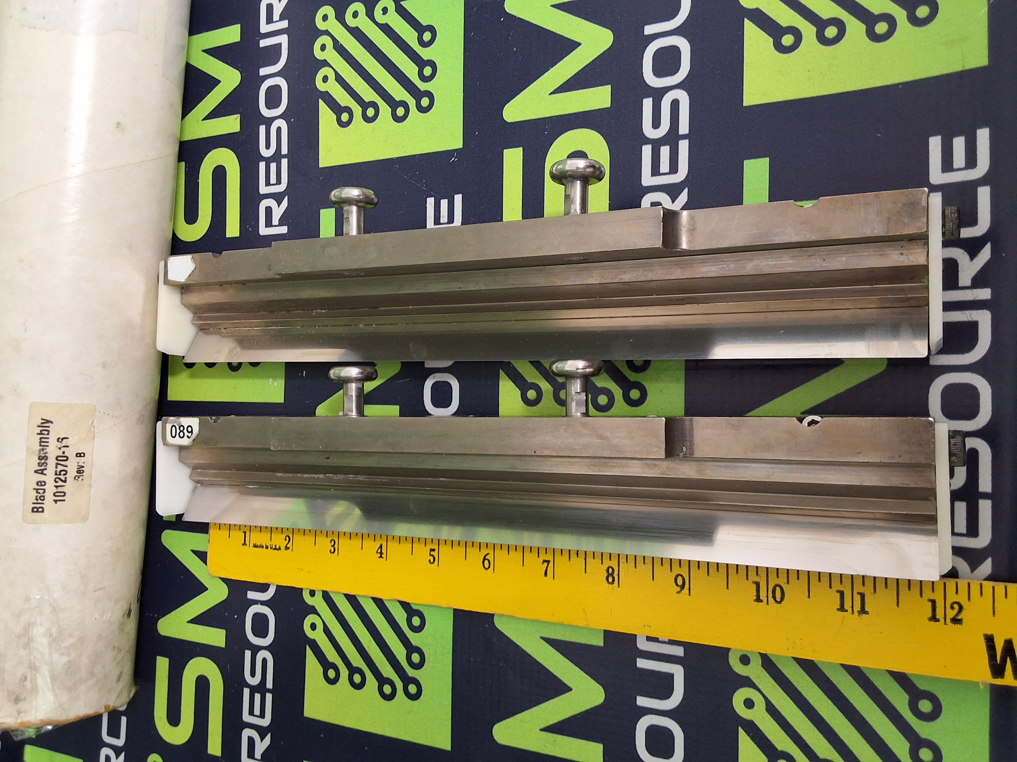 Used MPM PHOTO STENCIL PS-MUP-12-OEM 12in SQUEEGEE BLADE SET - LOT OF 2