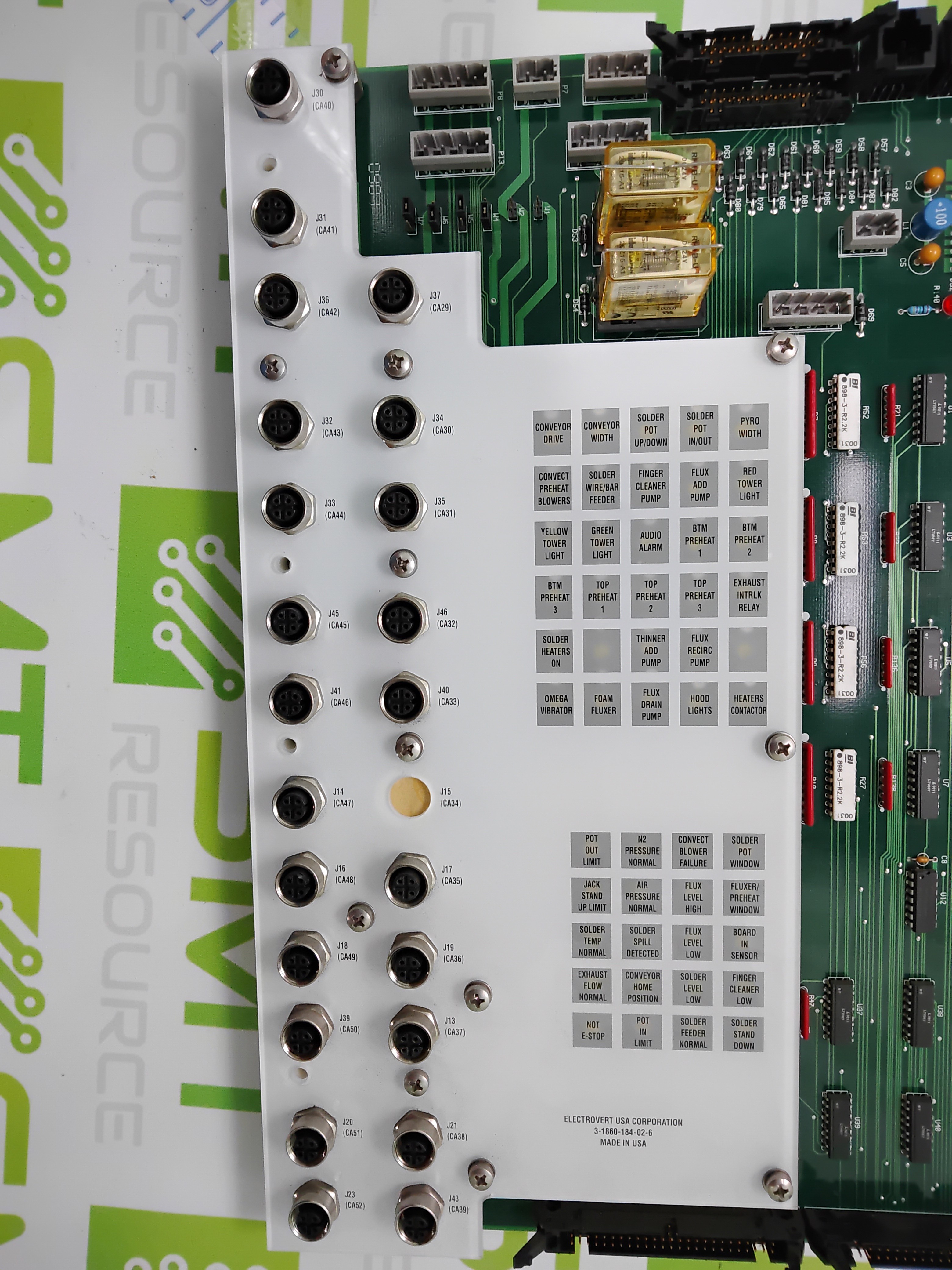 Used ELECTROVERT 6-1860-184-02-1 I/O BOARD