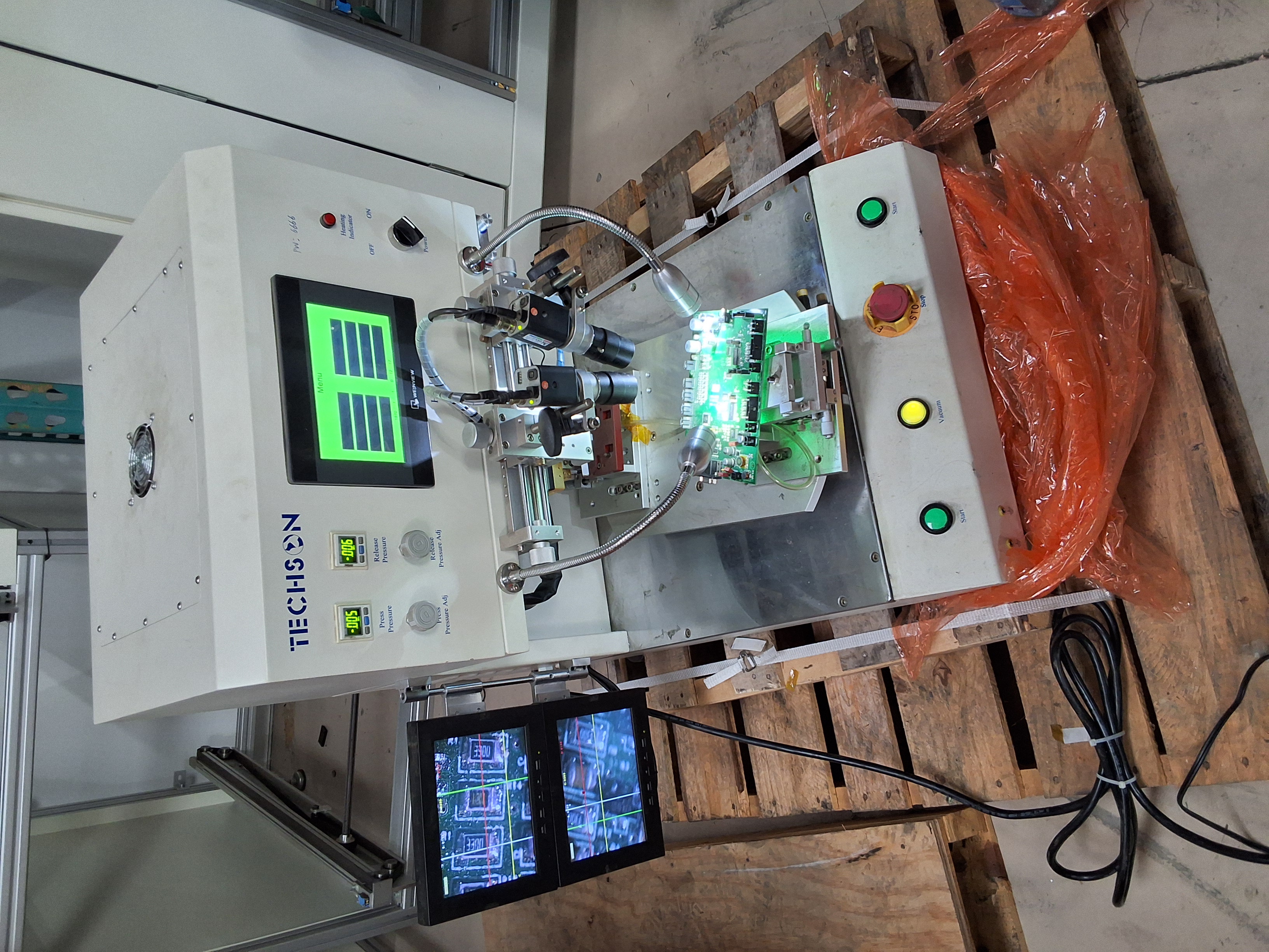 Used TECHSON TECHNOLOGY TS-P64DMU-R-SW BGA REWORK STATION MACHINE